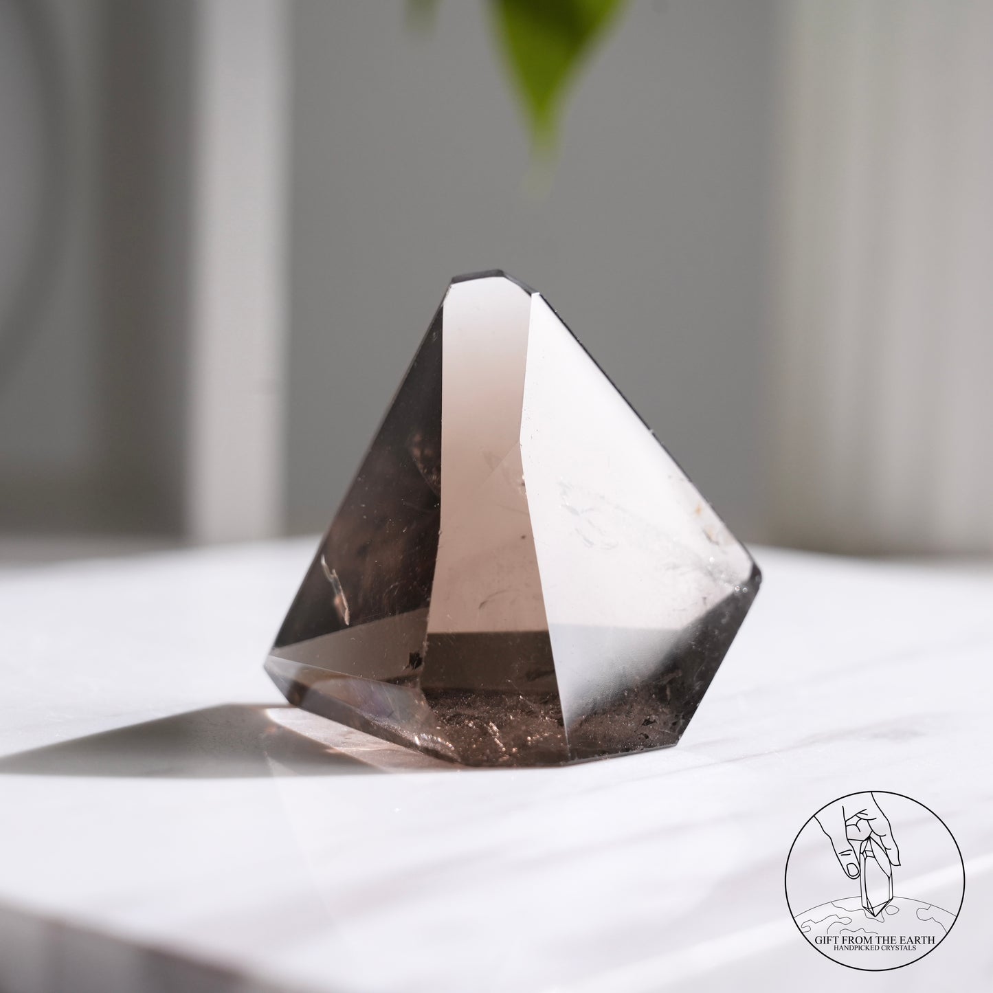 Smoky quartz freeform