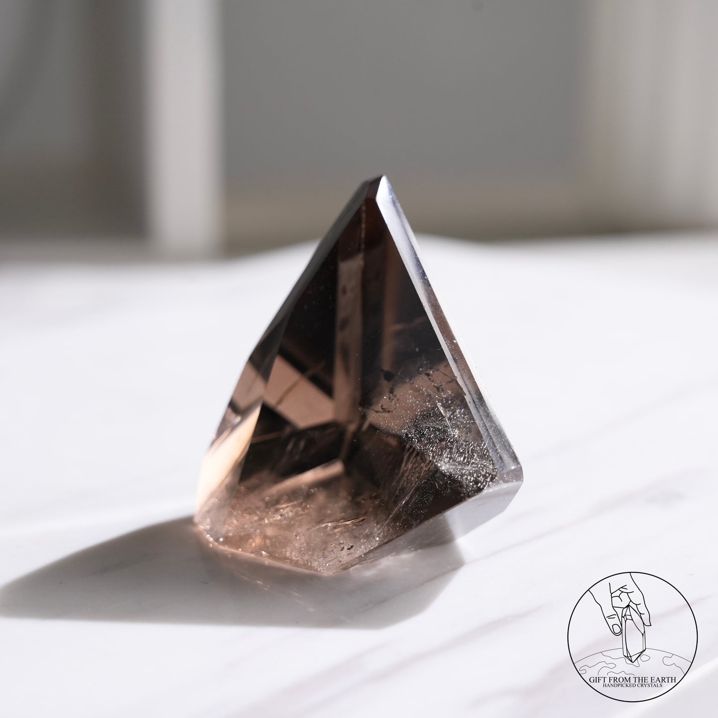 Smoky quartz freeform