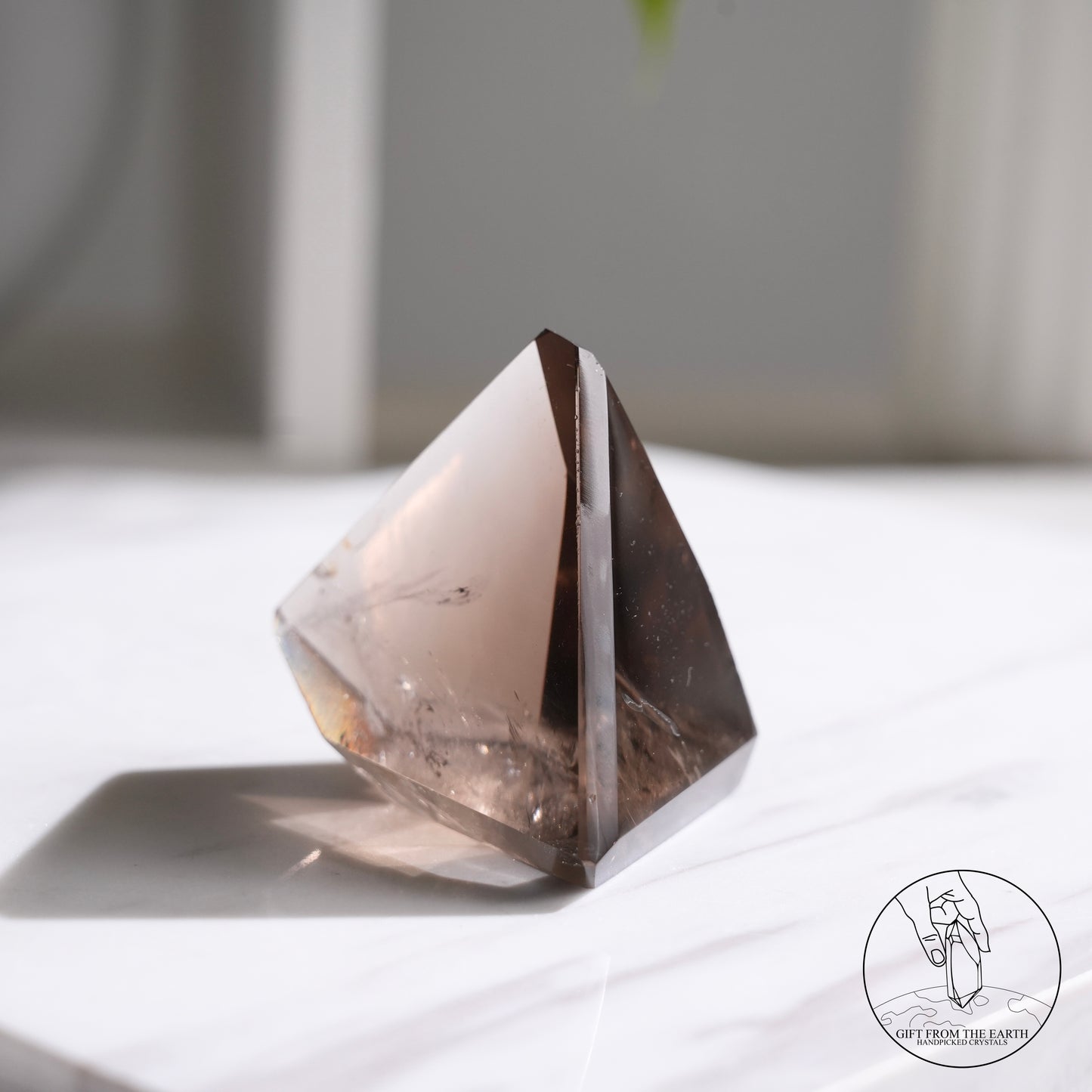 Smoky quartz freeform