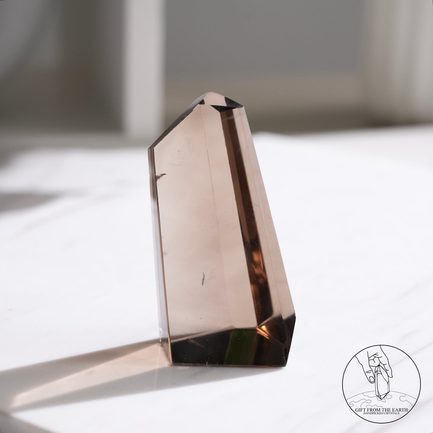 Smoky quartz freeform