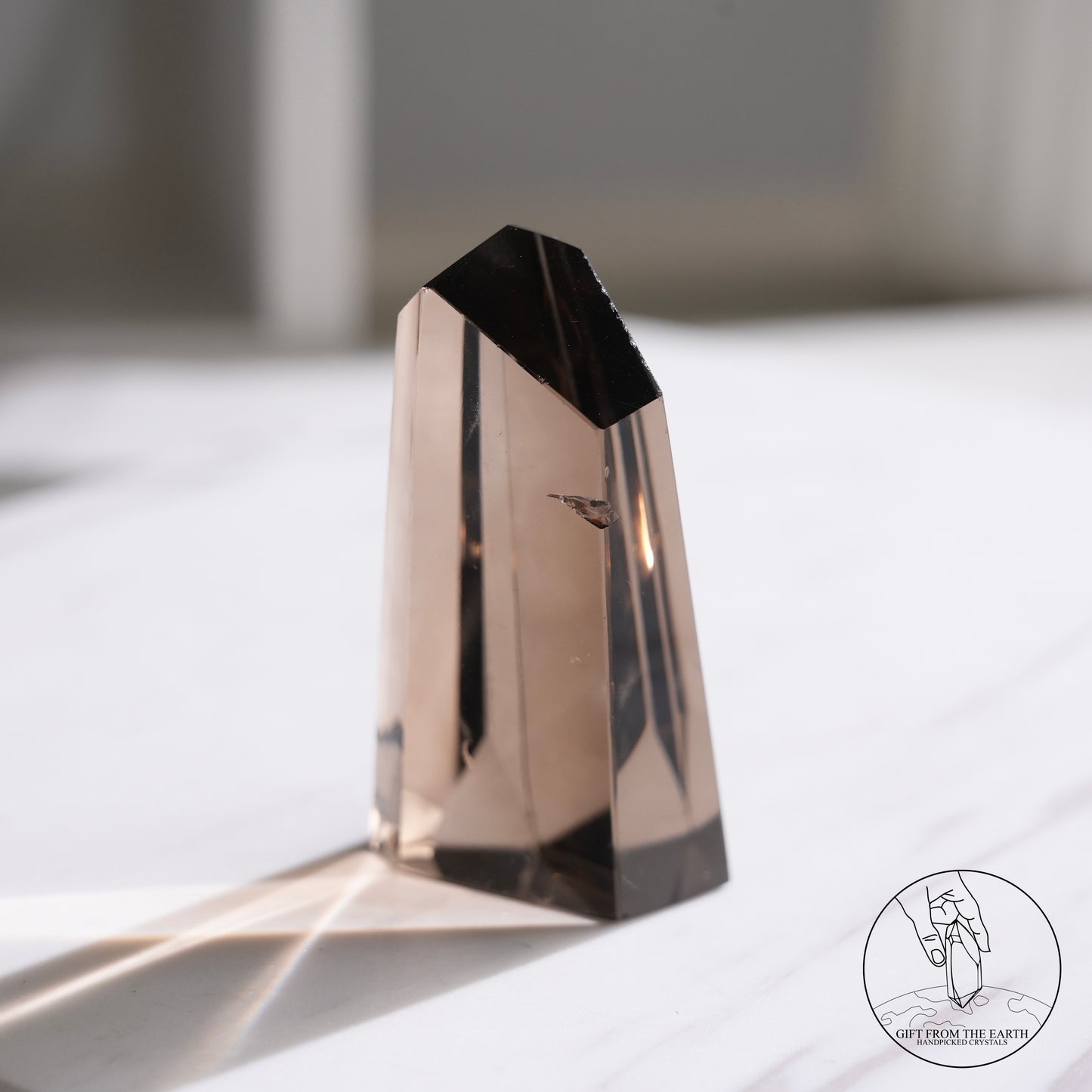 Smoky quartz freeform