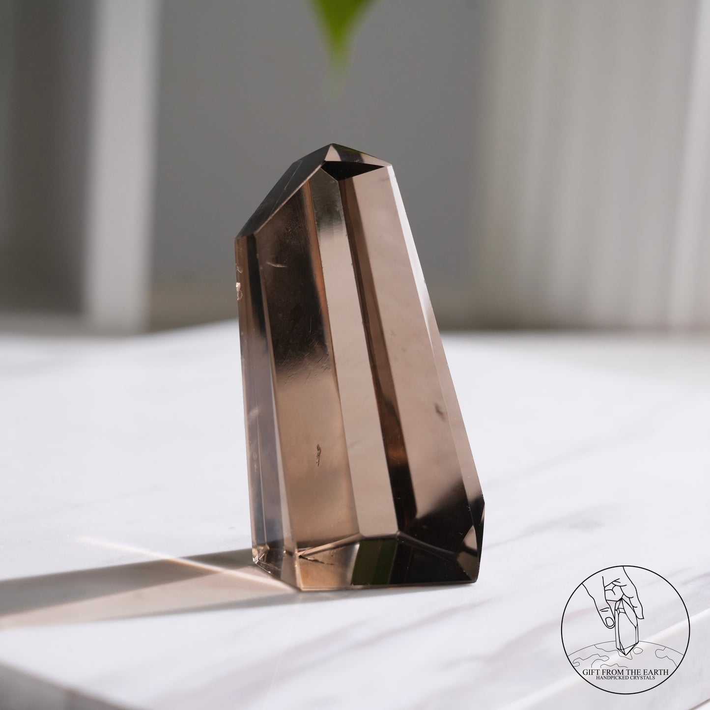 Smoky quartz freeform