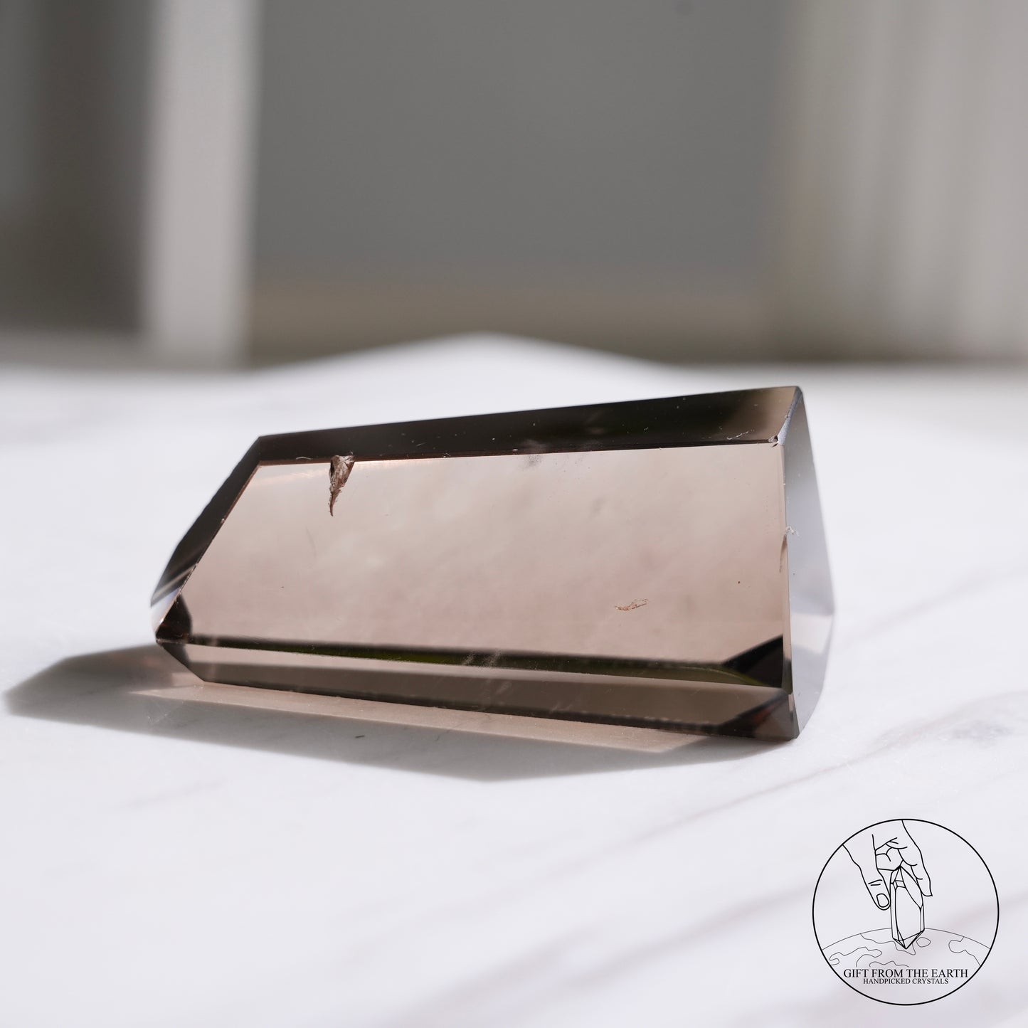 Smoky quartz freeform