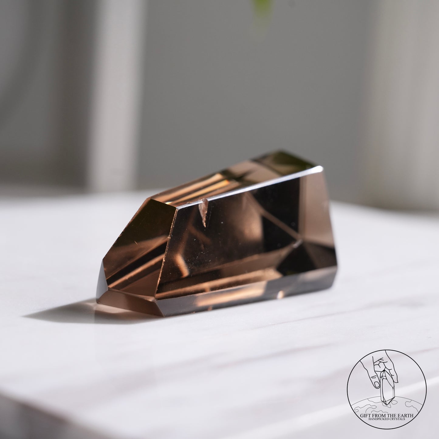 Smoky quartz freeform