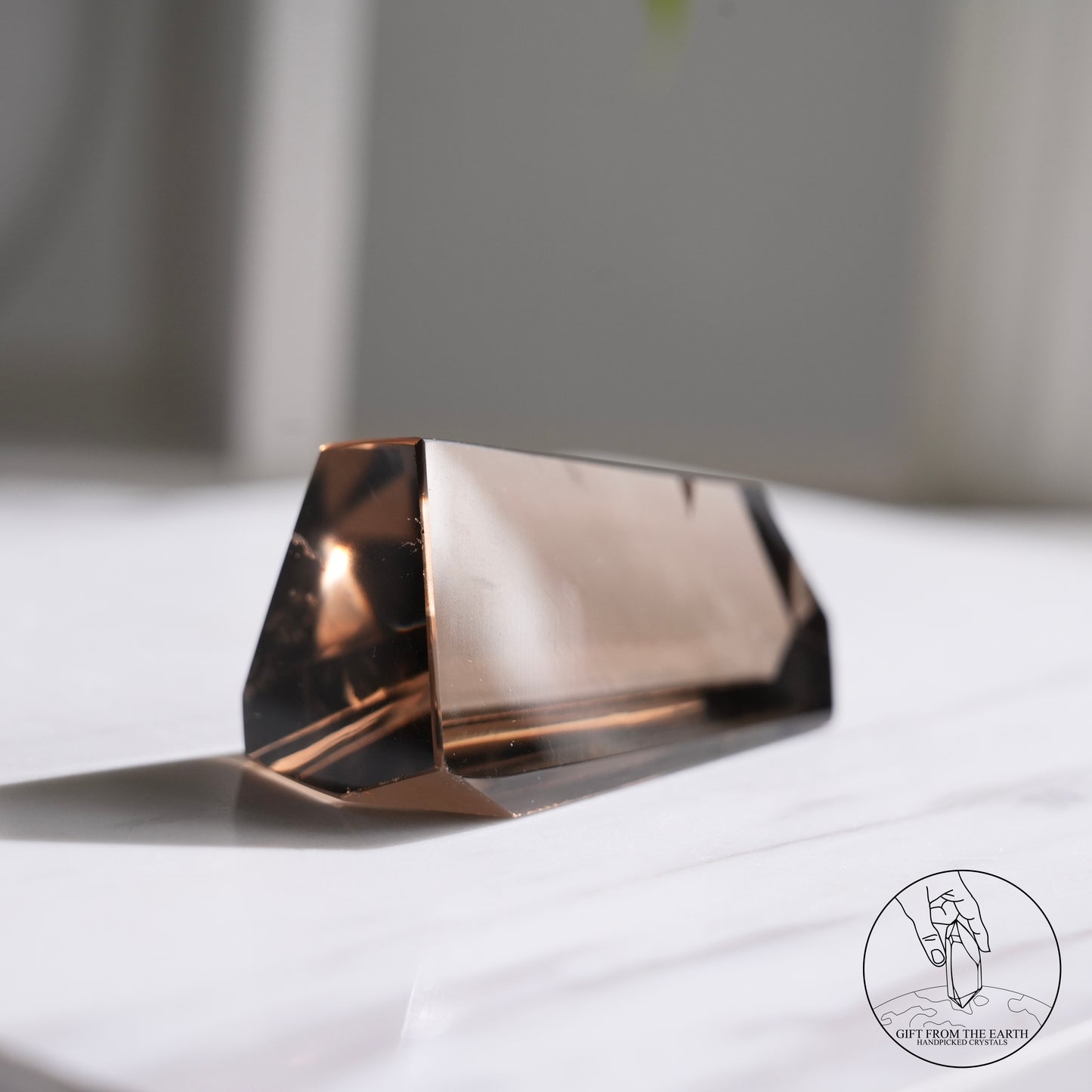 Smoky quartz freeform