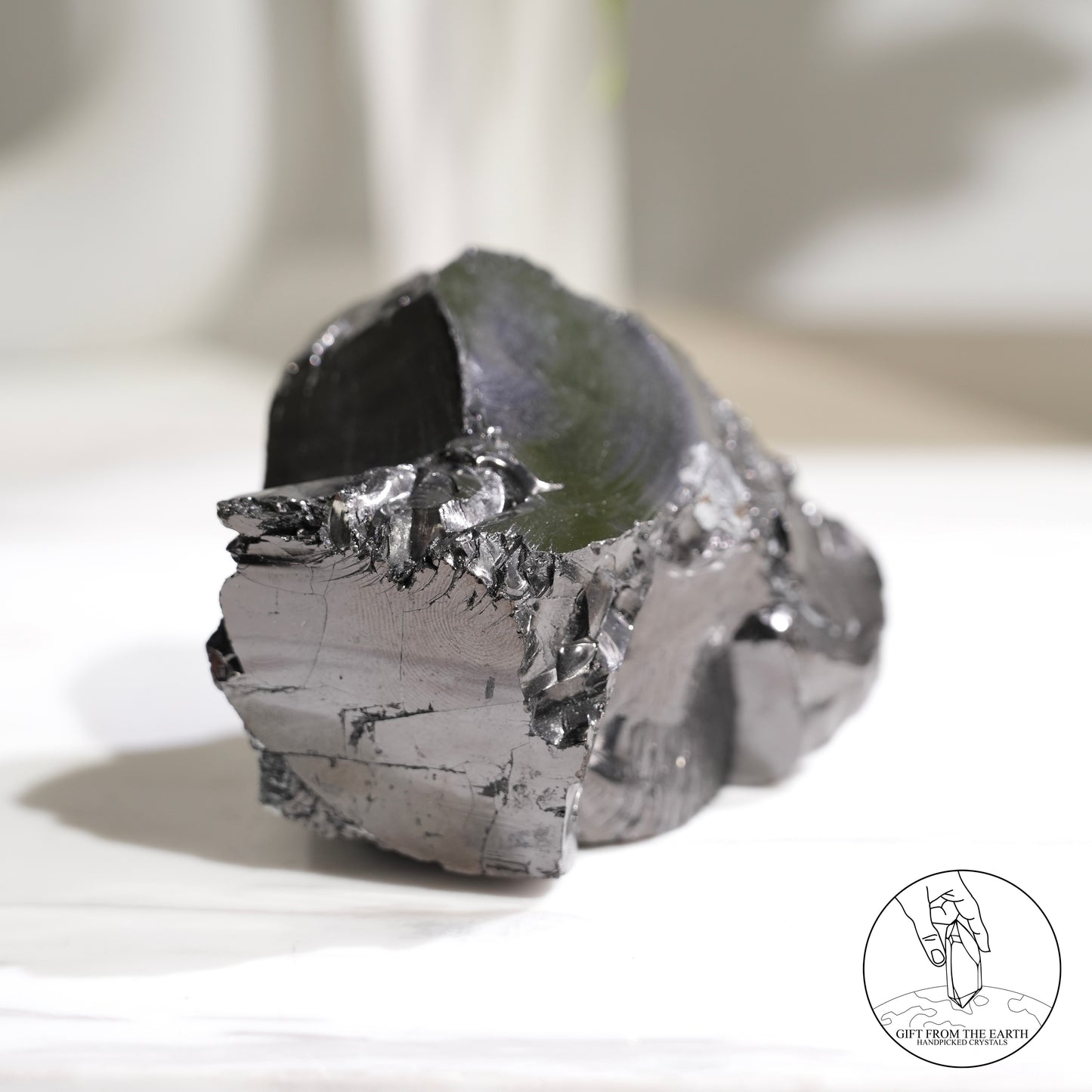 Colombian carbon-included quartz 