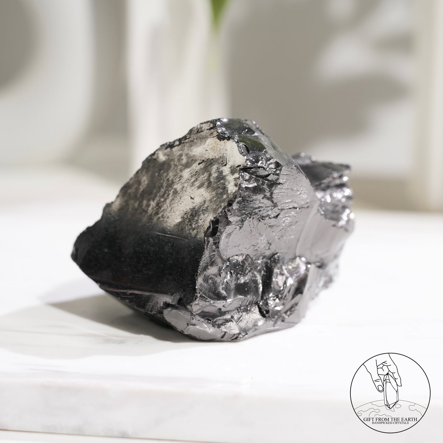 Colombian carbon-included quartz 