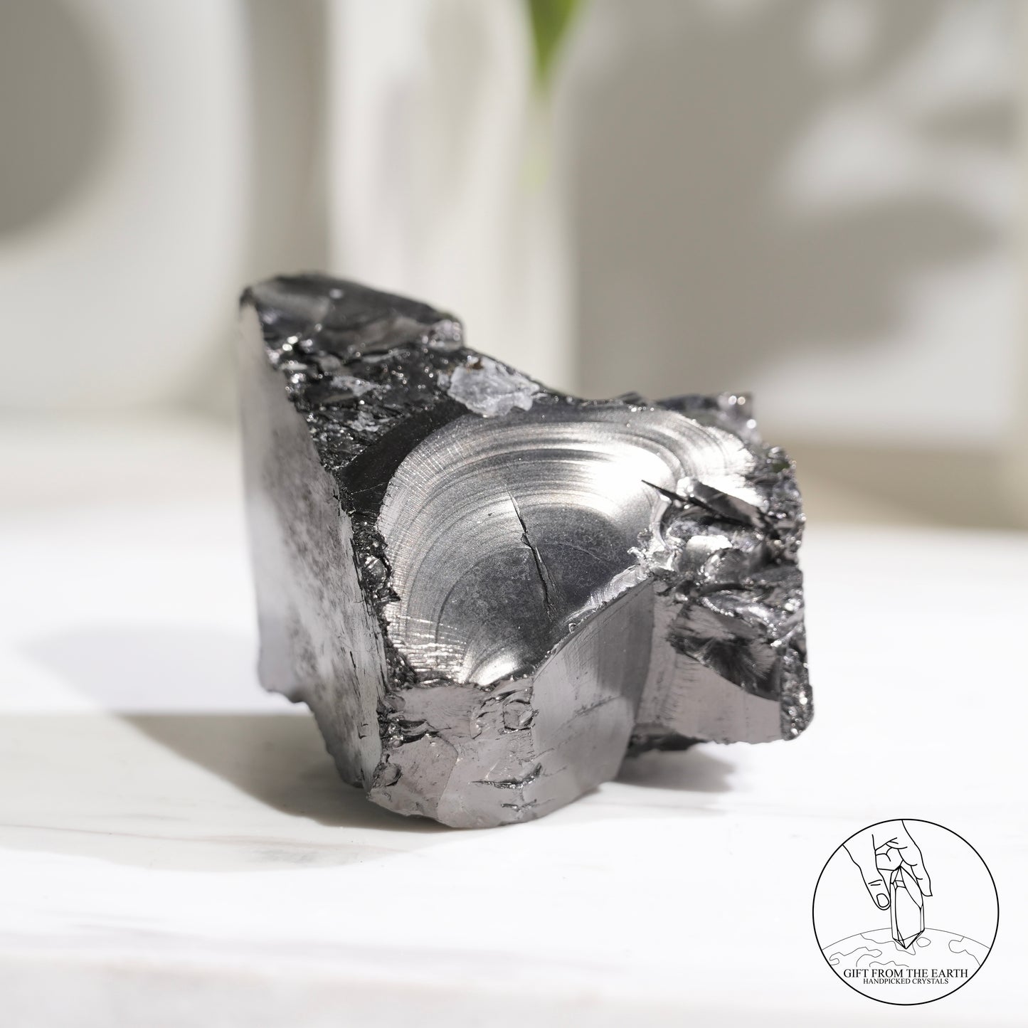 Colombian carbon-included quartz 