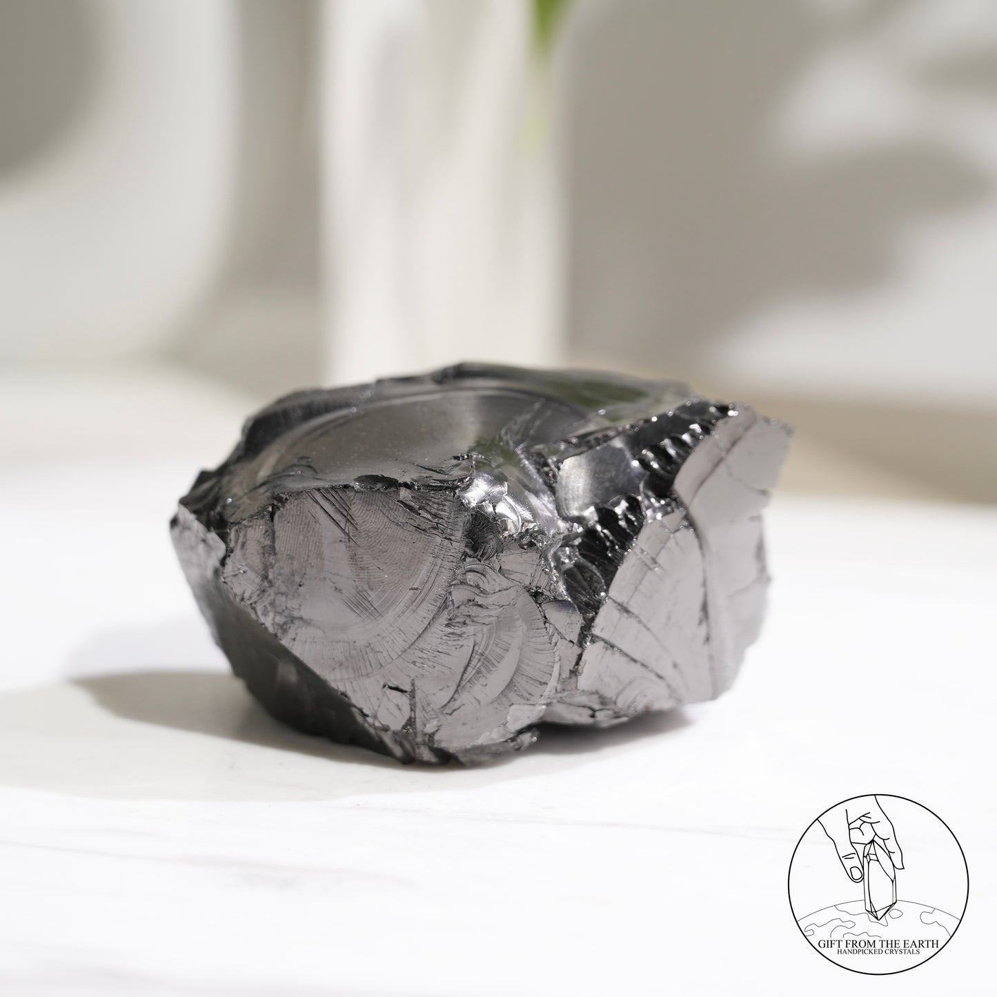 Colombian carbon-included quartz 