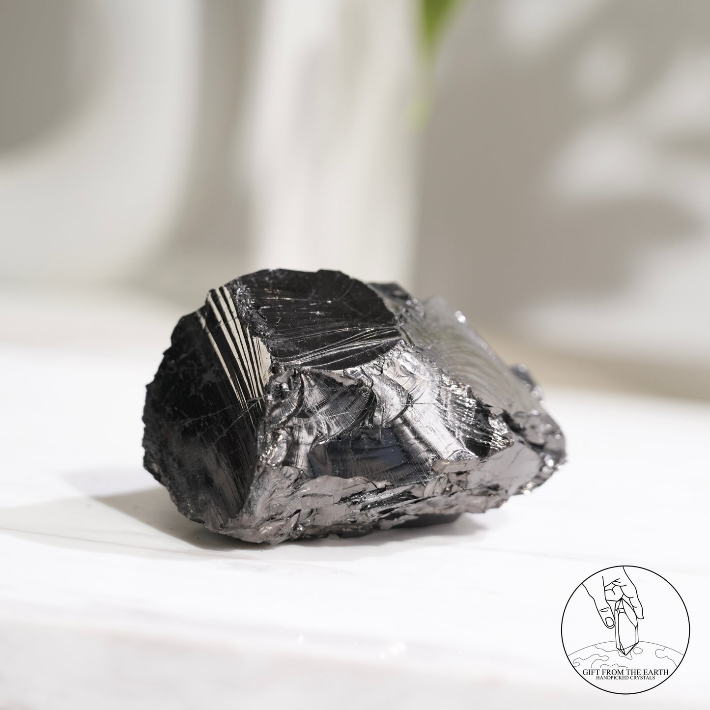 Colombian carbon-included quartz 