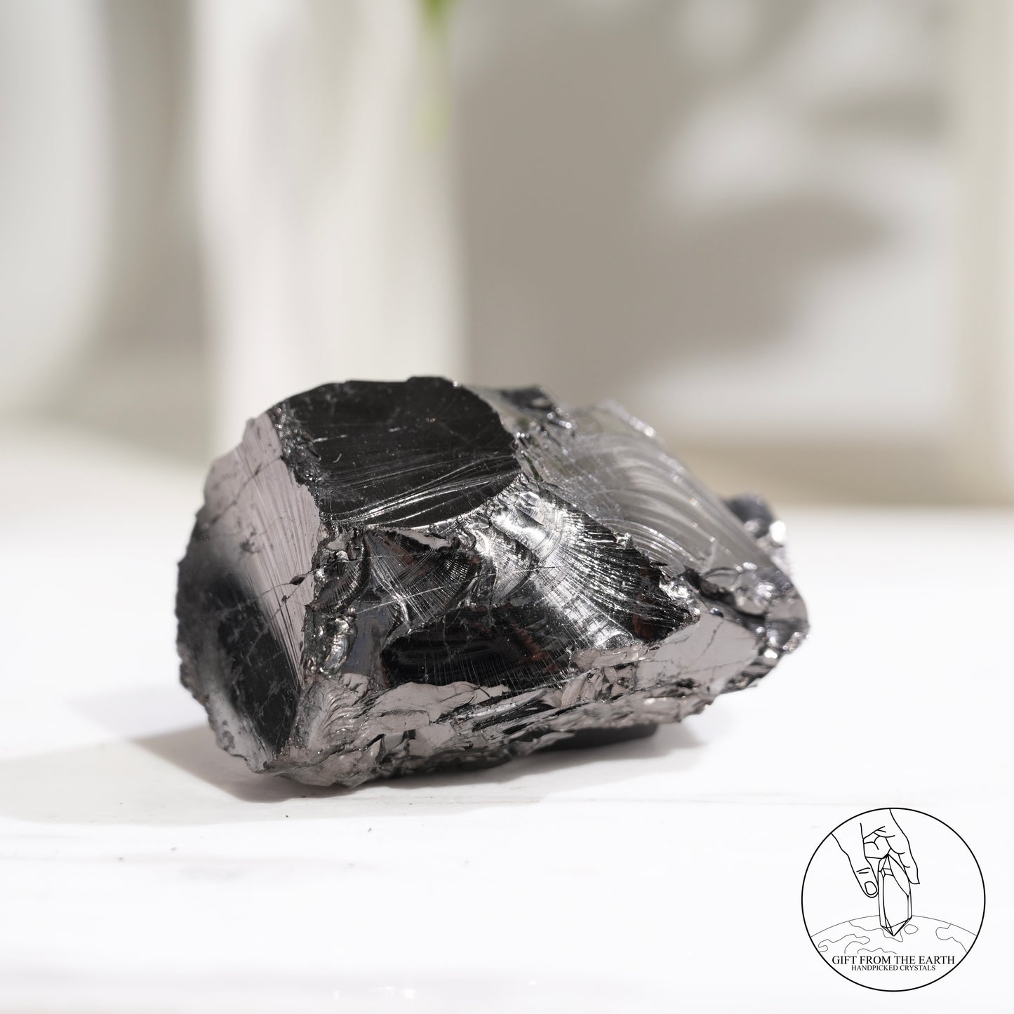 Colombian carbon-included quartz 