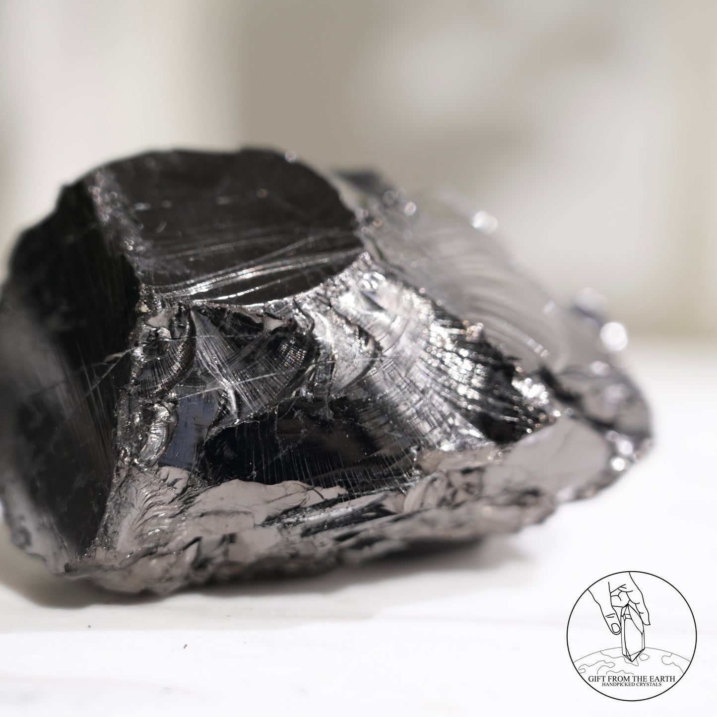 Colombian carbon-included quartz 