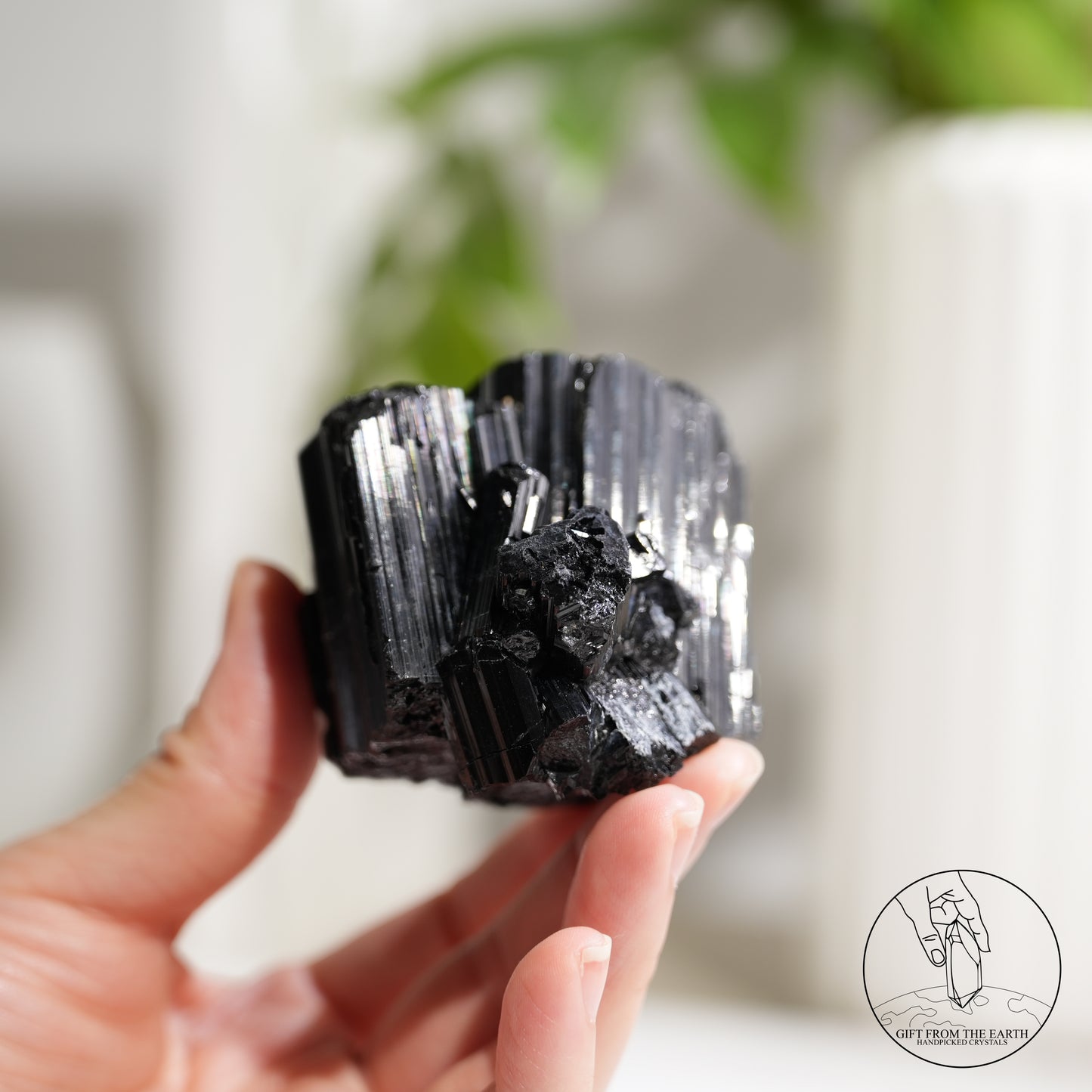 Mozambique lustrous black tourmaline 