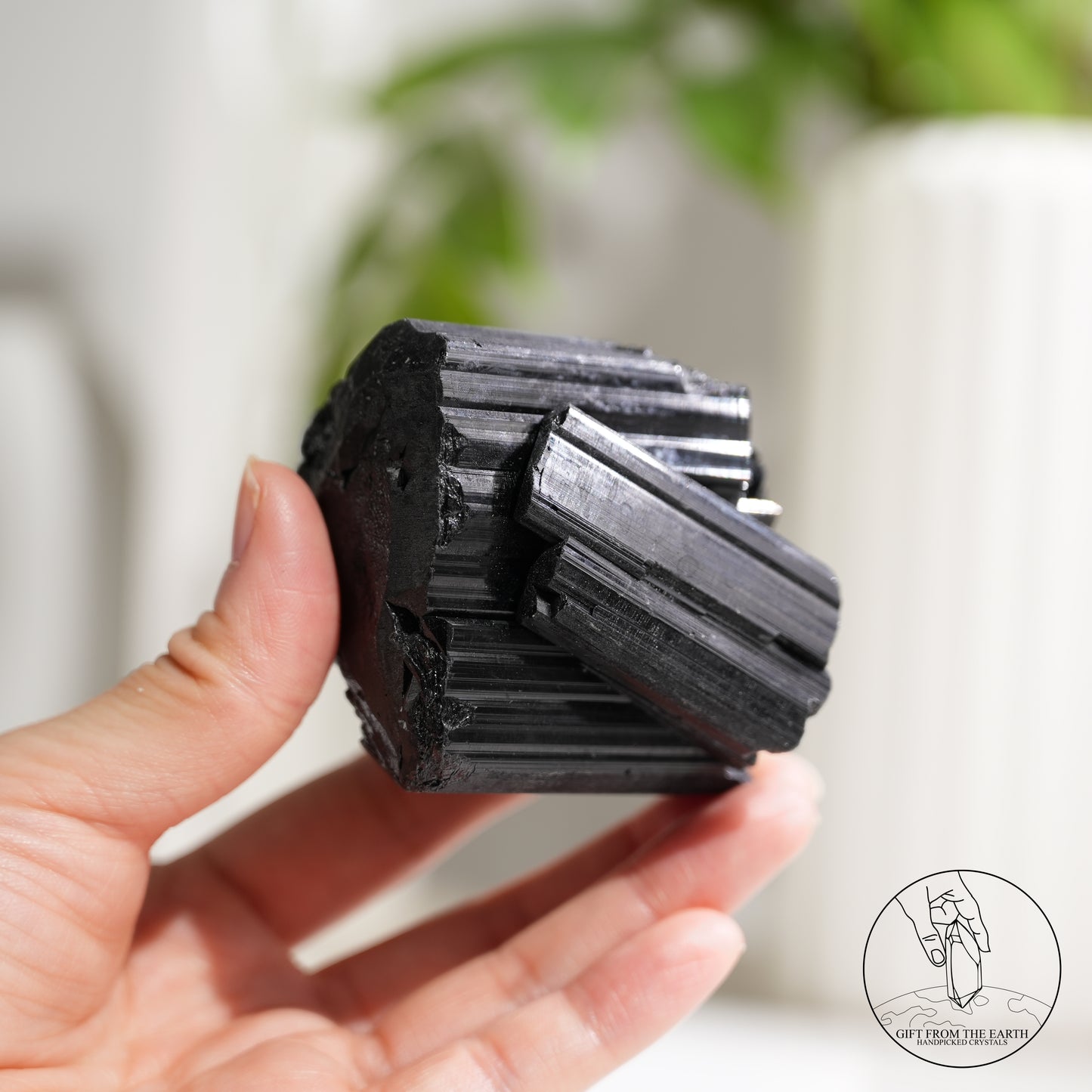 Mozambique lustrous black tourmaline 