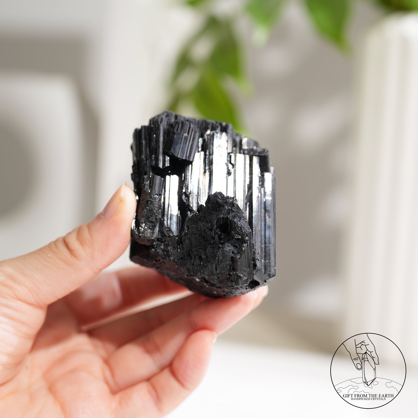 莫桑比克亮面黑碧璽原石