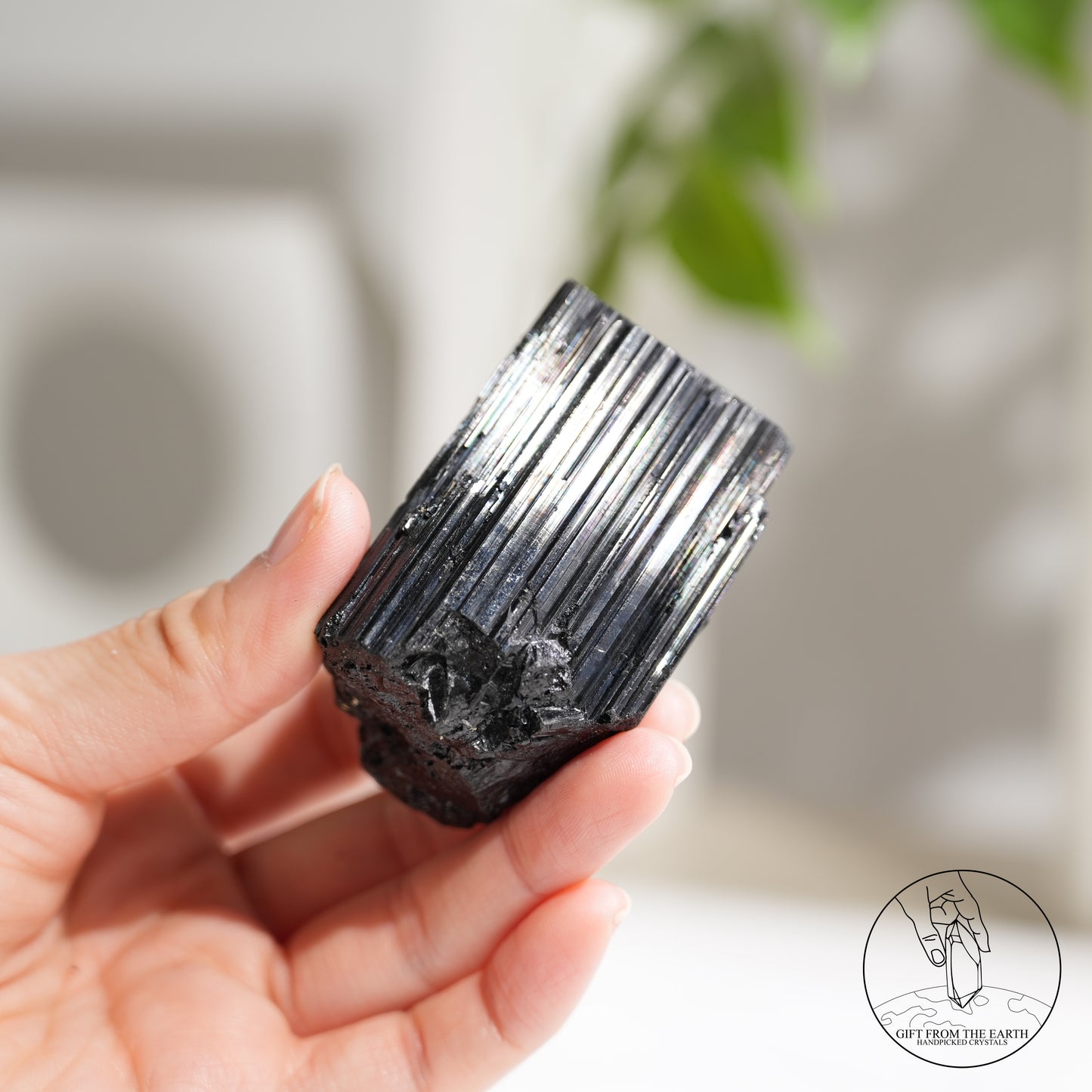 Mozambique lustrous black tourmaline 