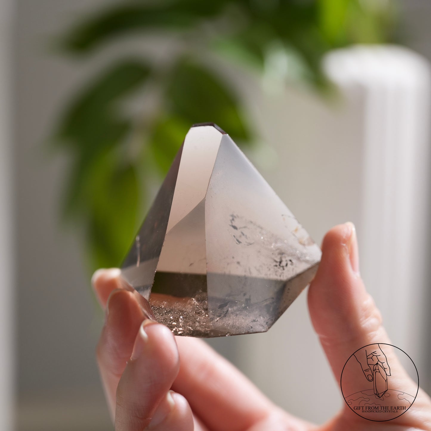 Smoky quartz freeform