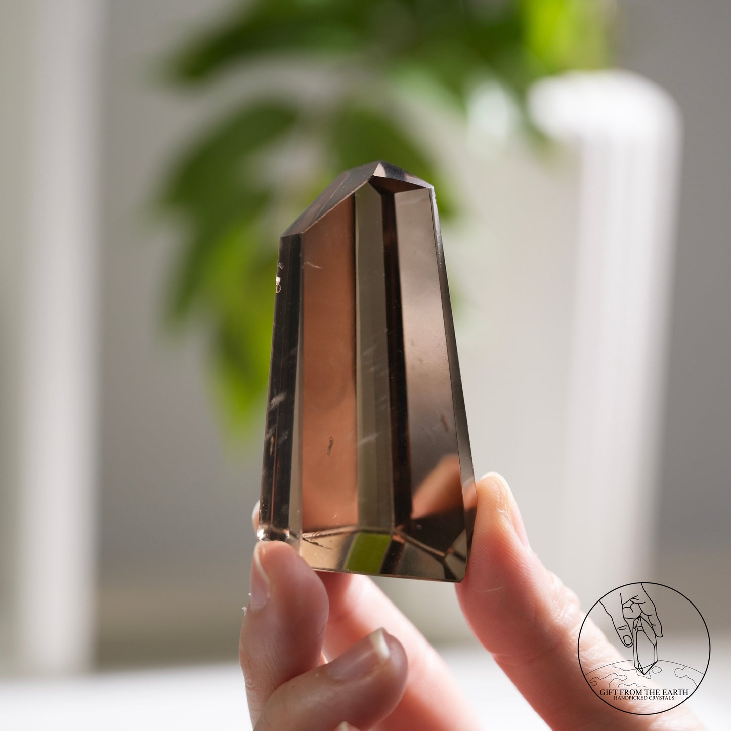 Smoky quartz freeform