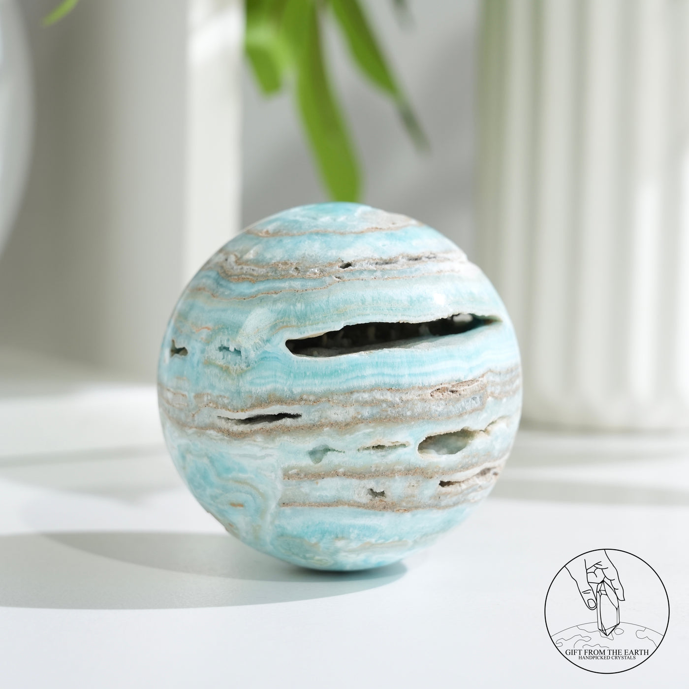 Hemimorphite Sphere