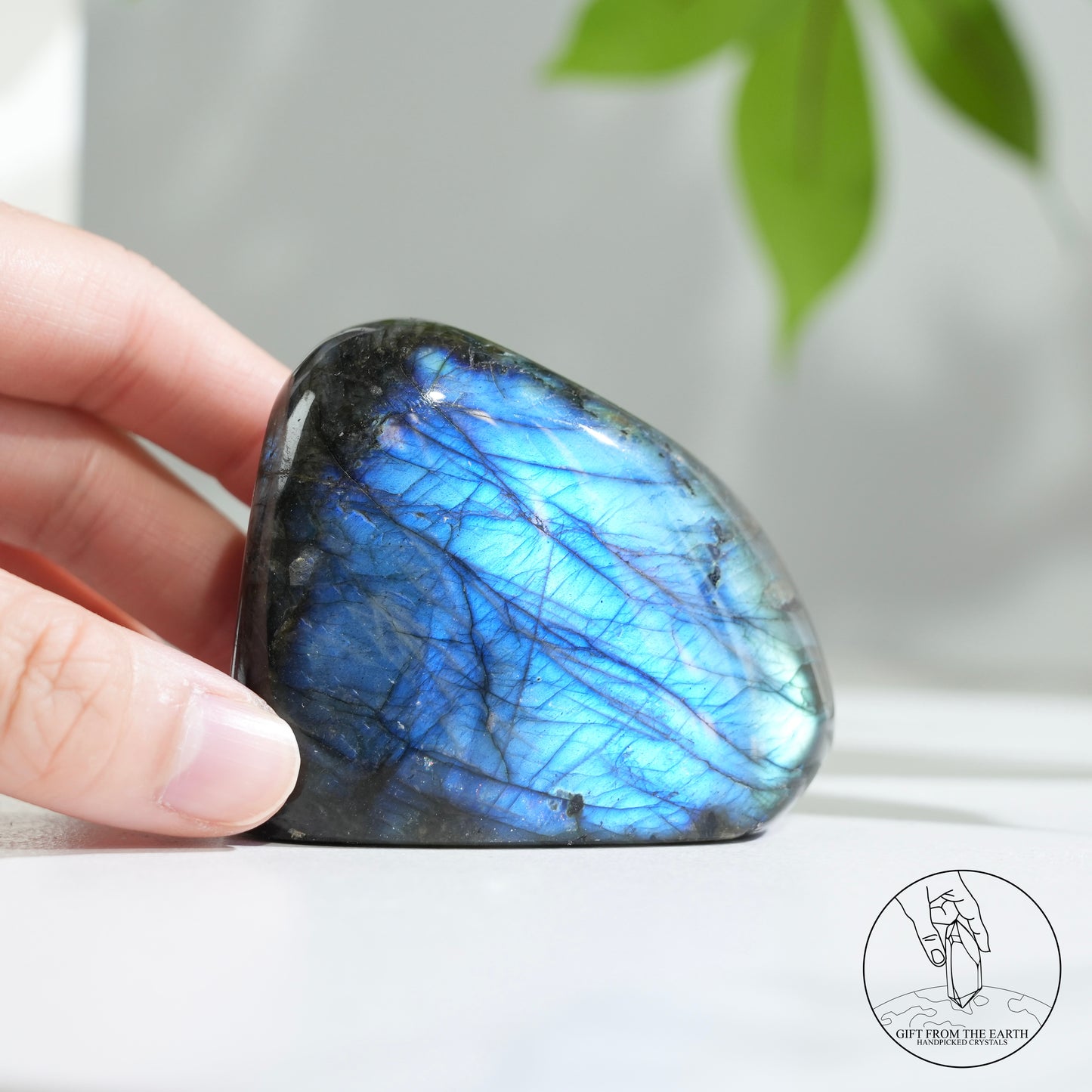 Blue flash labradorite