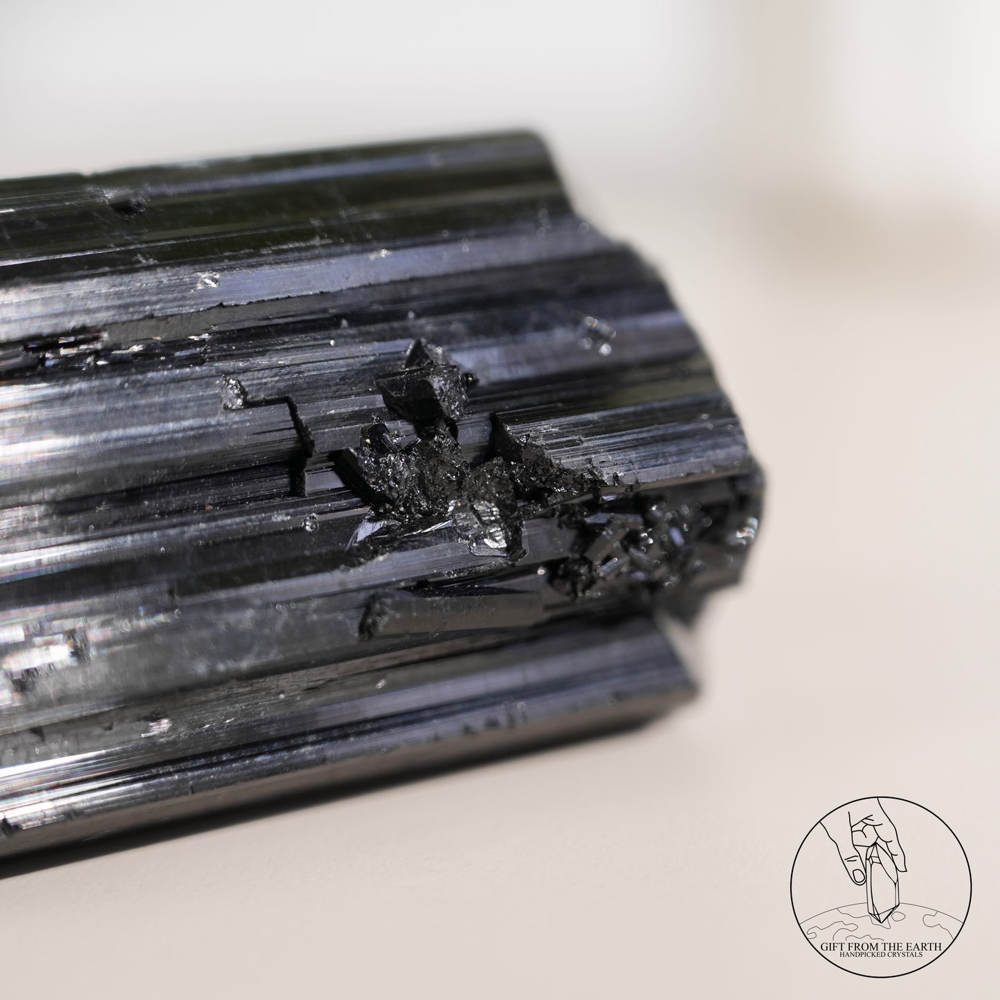 Mozambique lustrous black tourmaline 