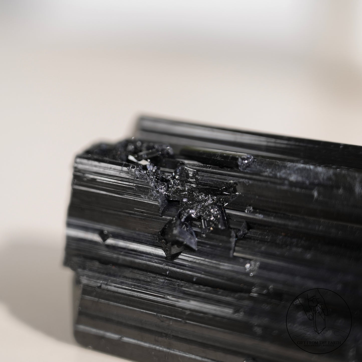 Mozambique lustrous black tourmaline 