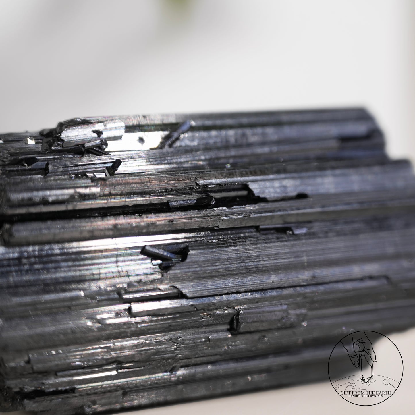 Mozambique lustrous black tourmaline 