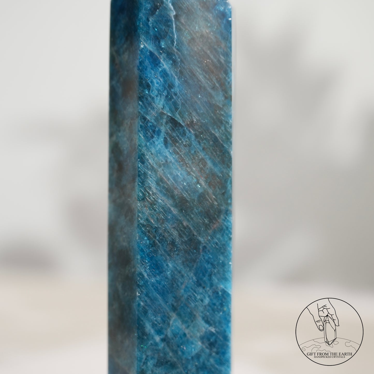 Blue Apatite point