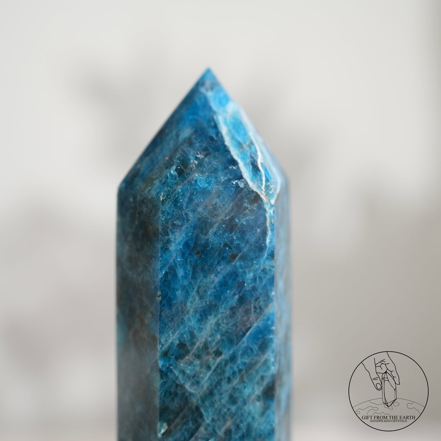 Blue Apatite point