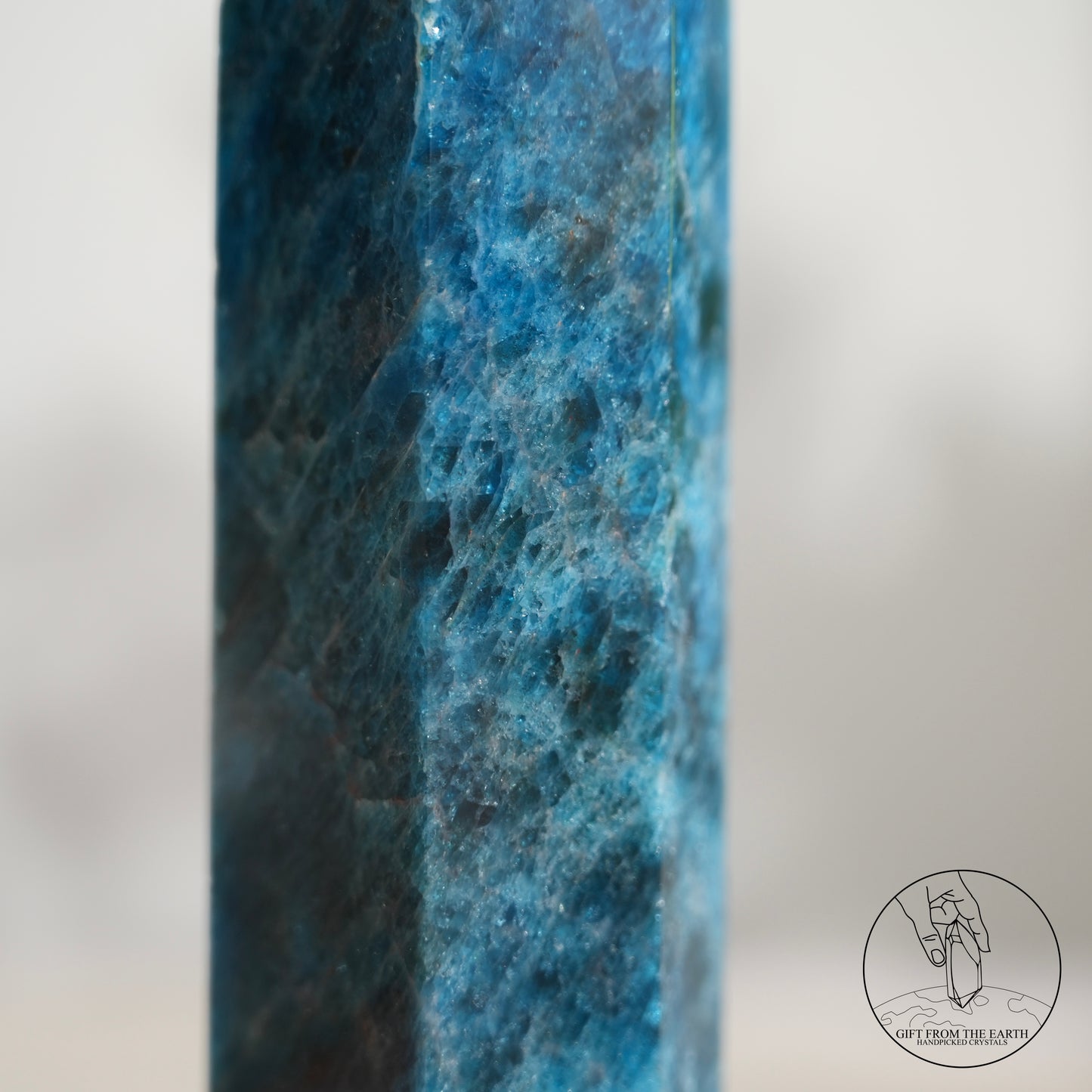 Blue Apatite point