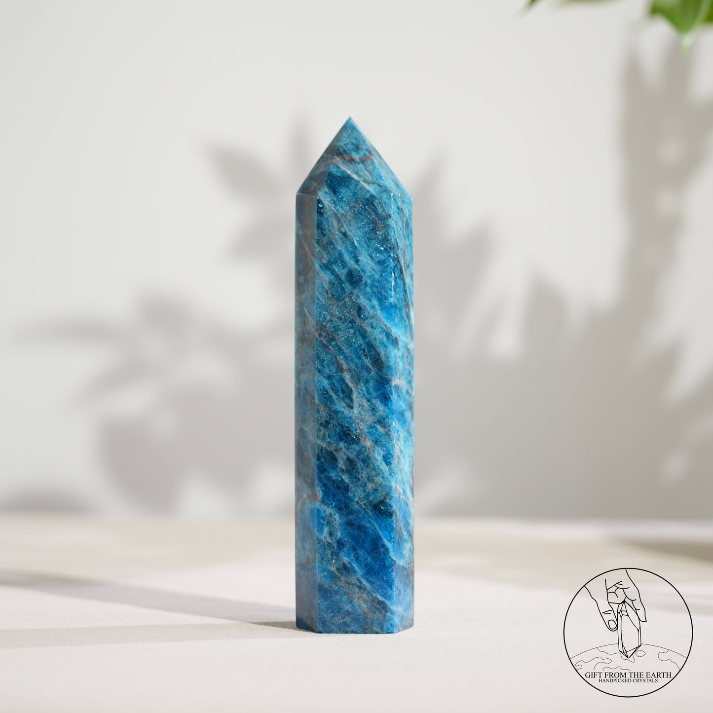 Blue Apatite point