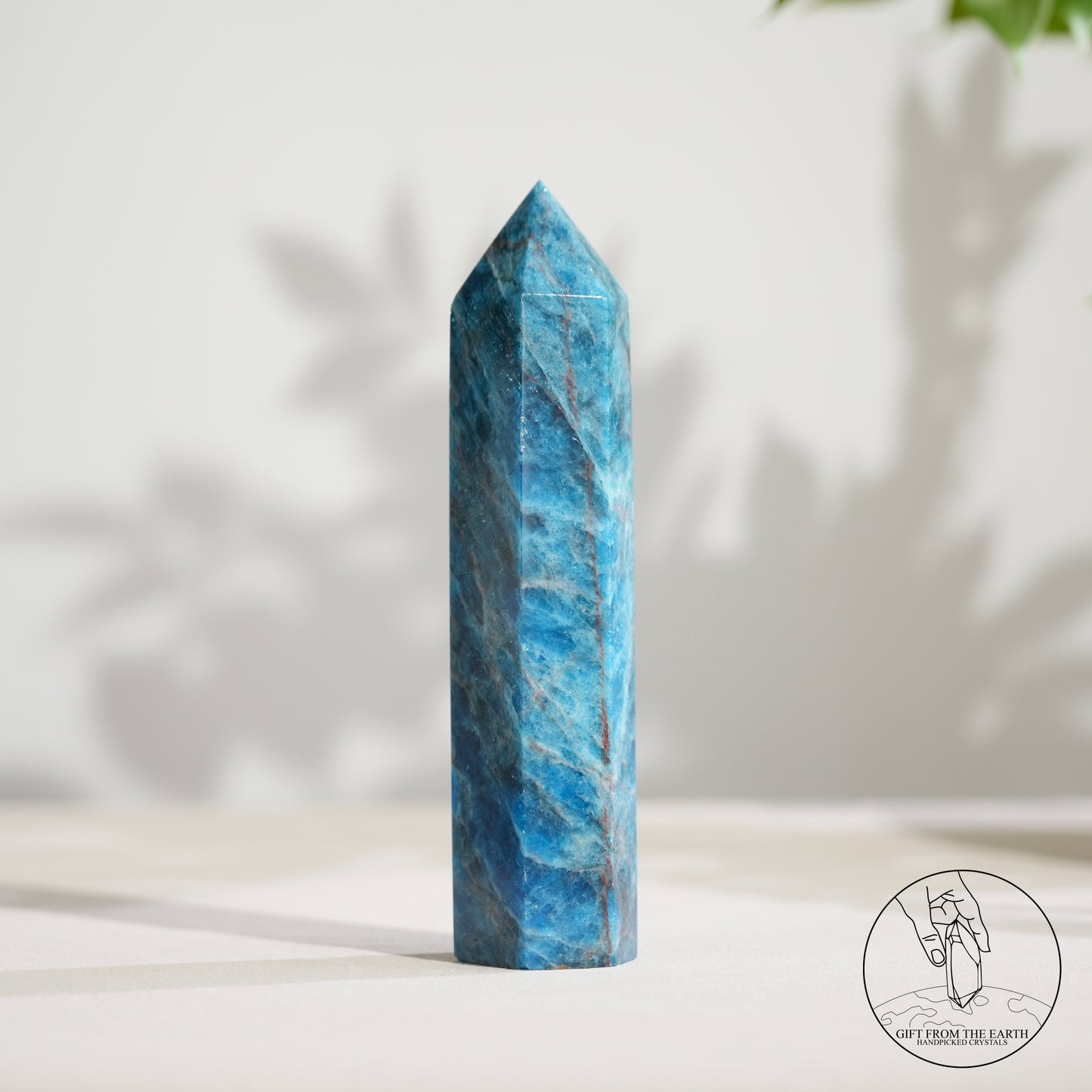 Blue Apatite point