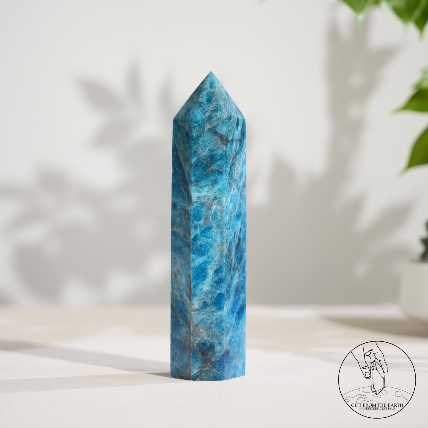 Blue Apatite point
