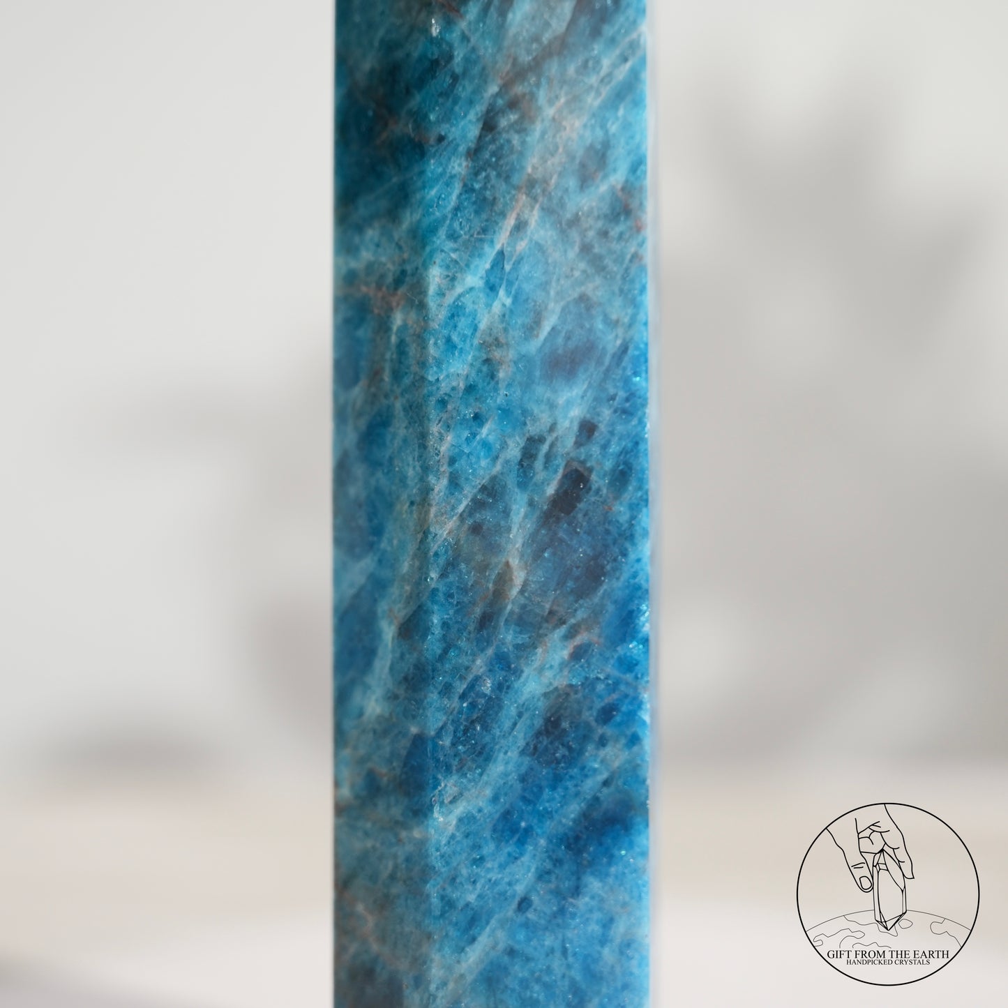 Blue Apatite point