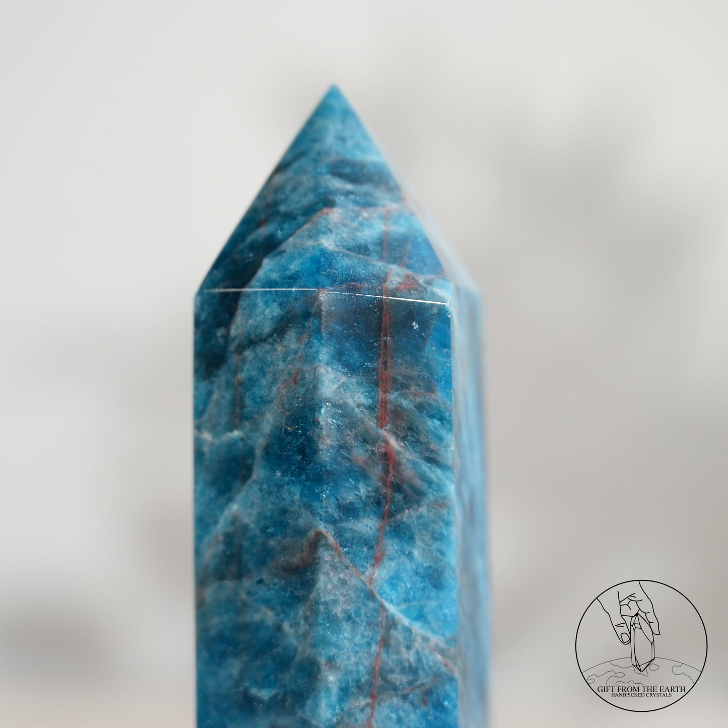 Blue Apatite point