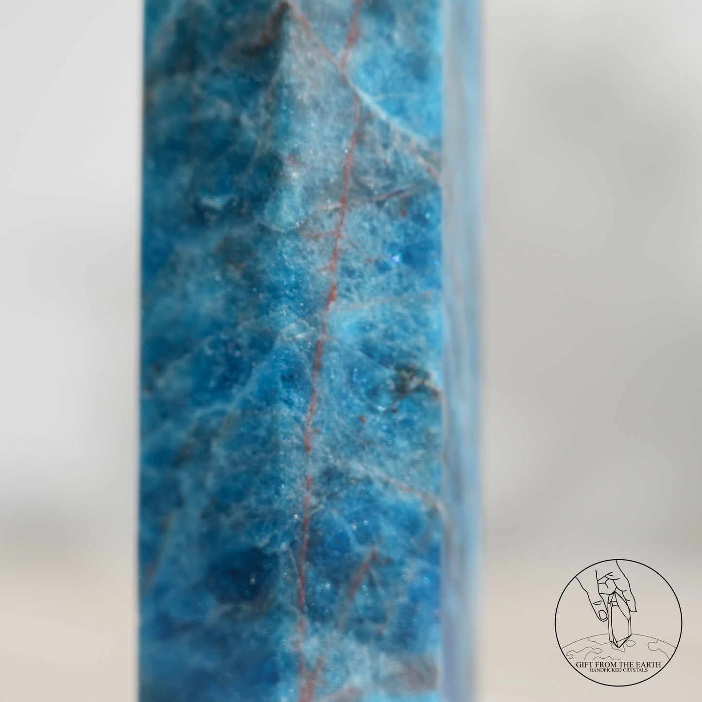 Blue Apatite point