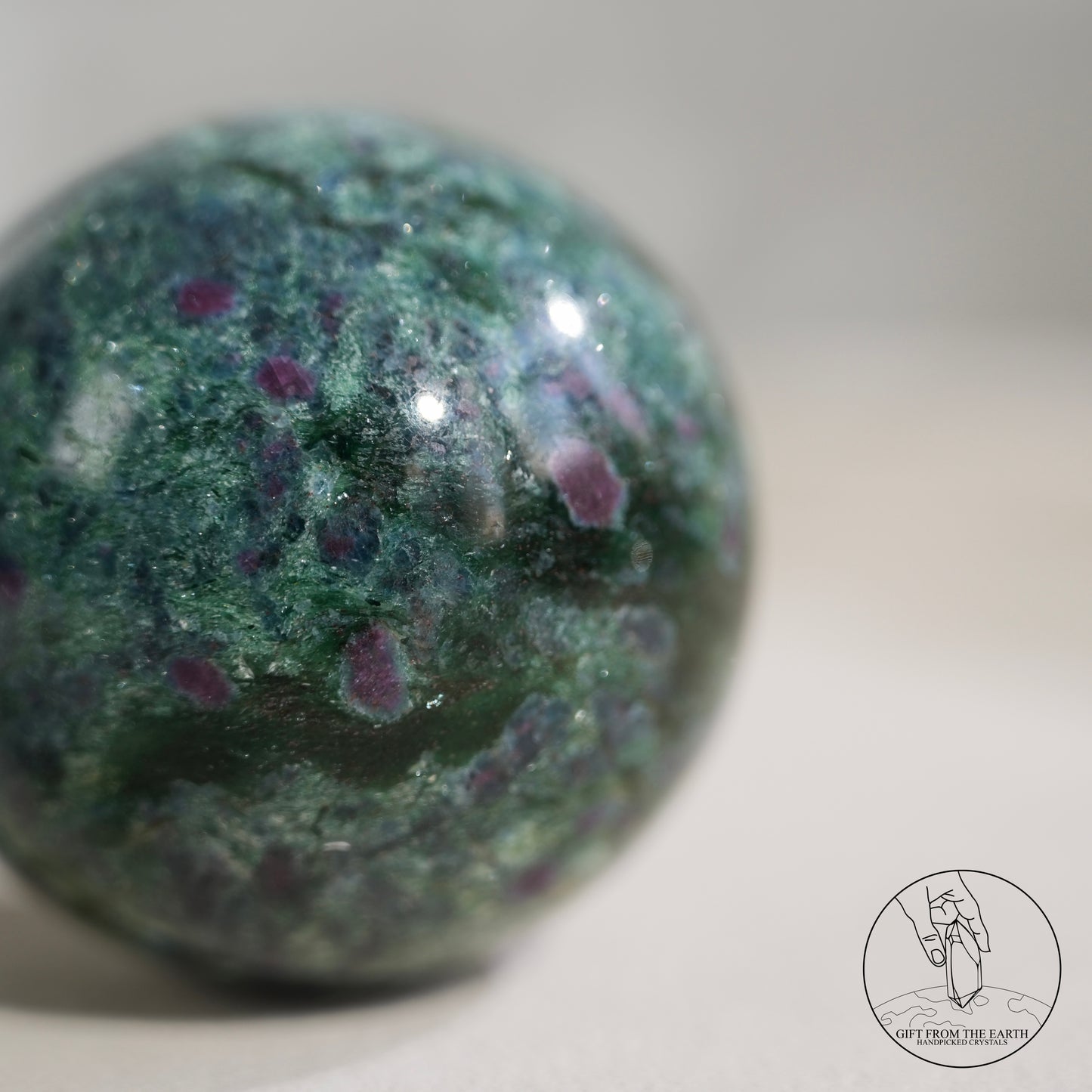 Red-green-blue tourmaline association sphere