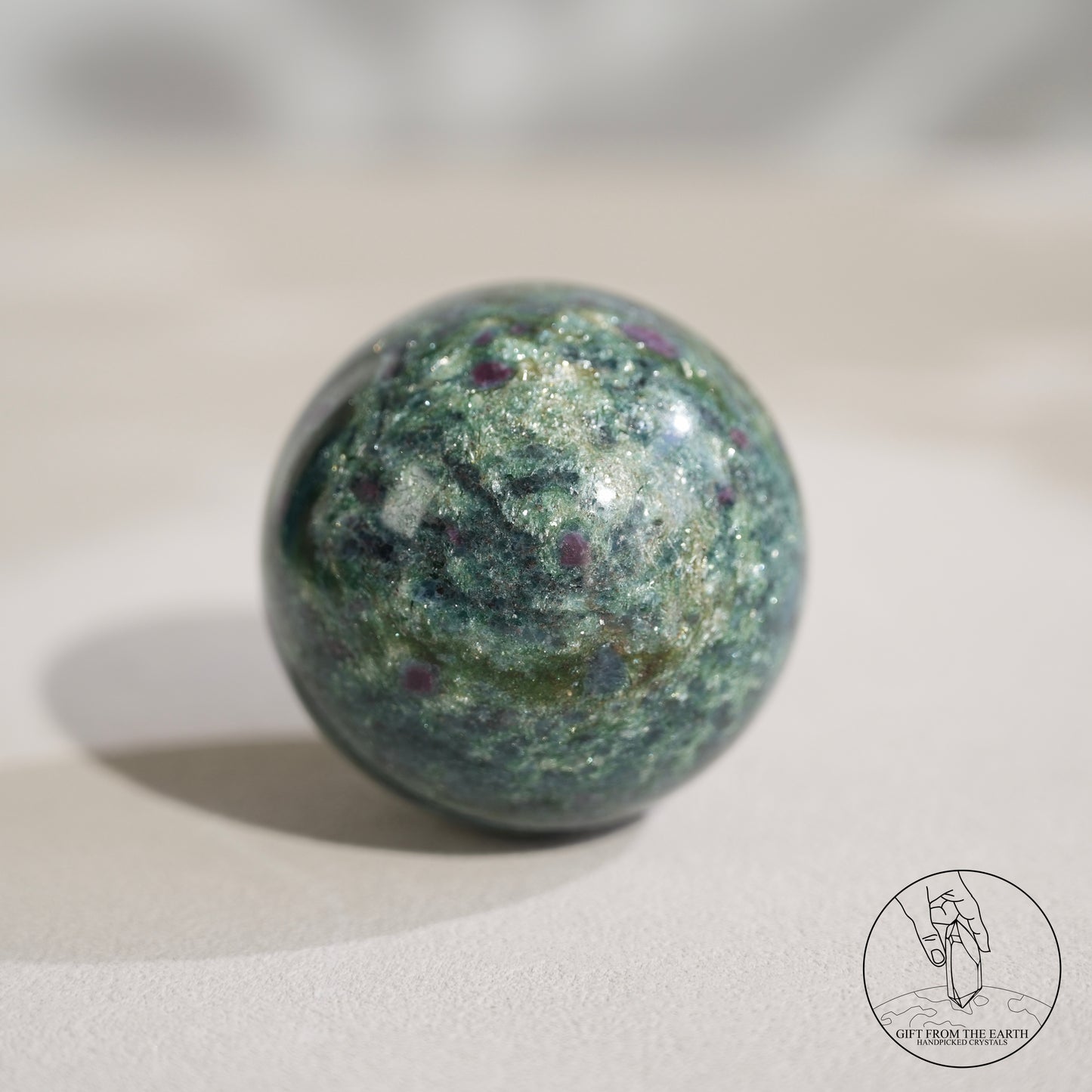 Red-green-blue tourmaline association sphere
