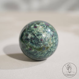 紅綠寶藍晶共生球