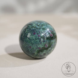 紅綠寶藍晶共生球