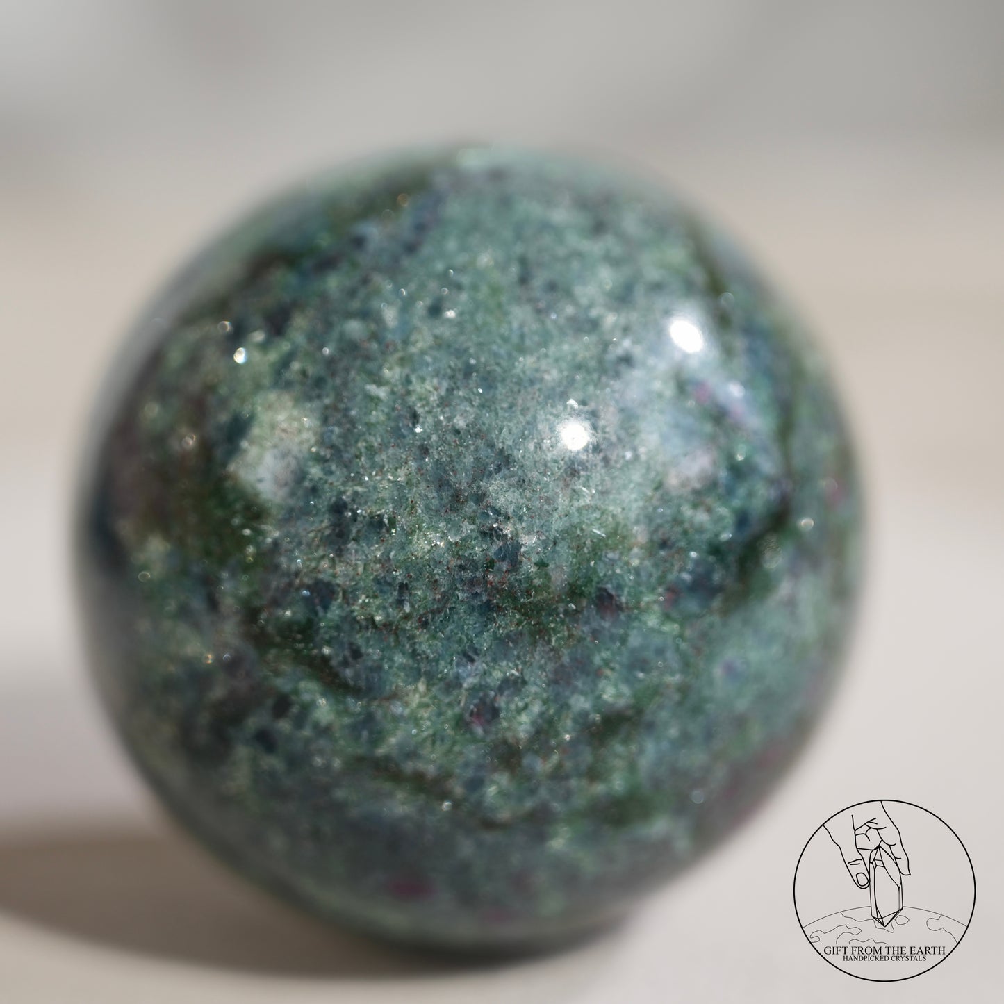 Red-green-blue tourmaline association sphere