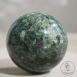 紅綠寶藍晶共生球