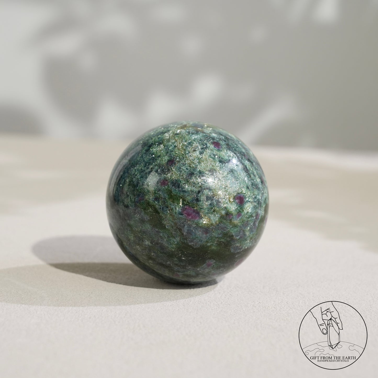 Red-green-blue tourmaline association sphere