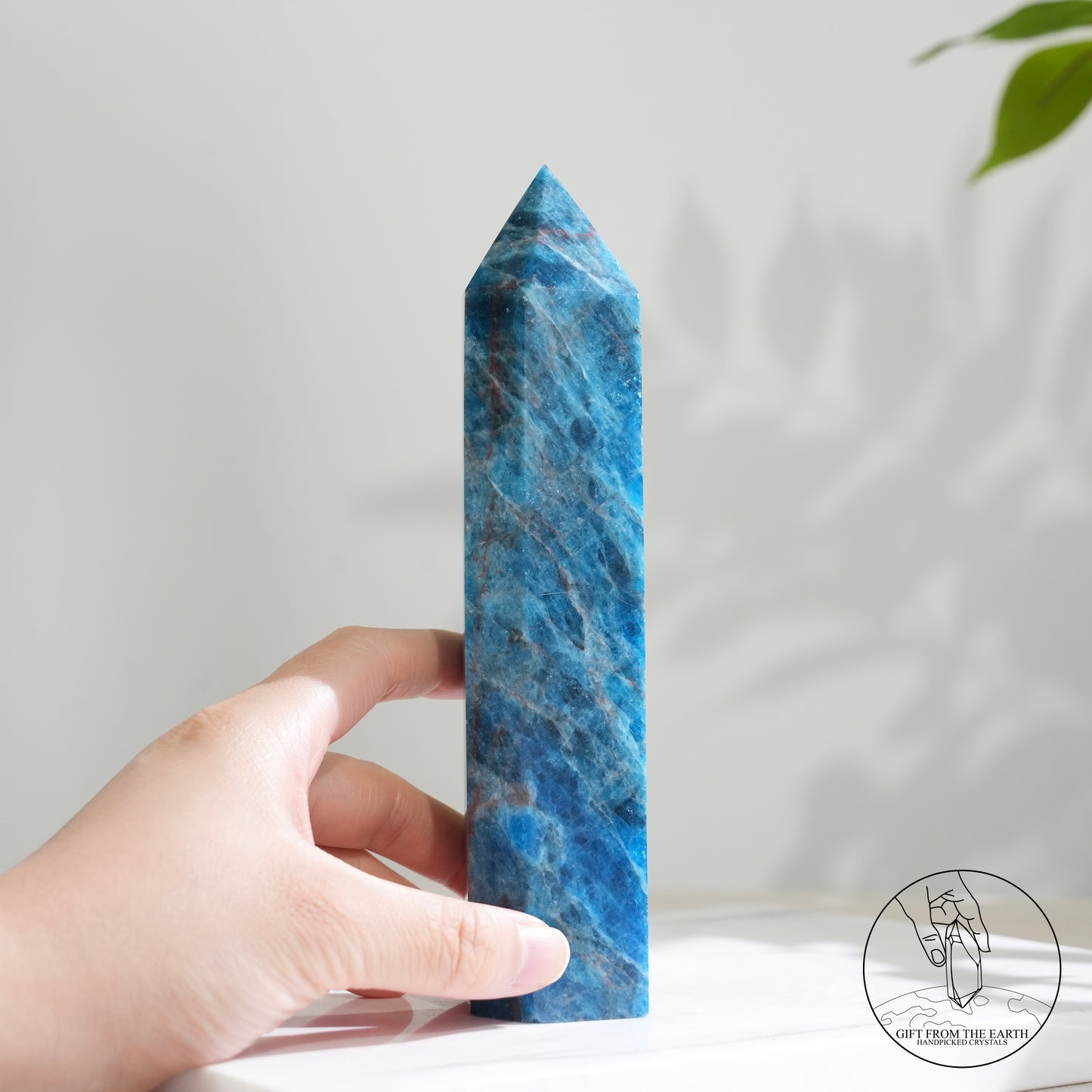 Blue Apatite point
