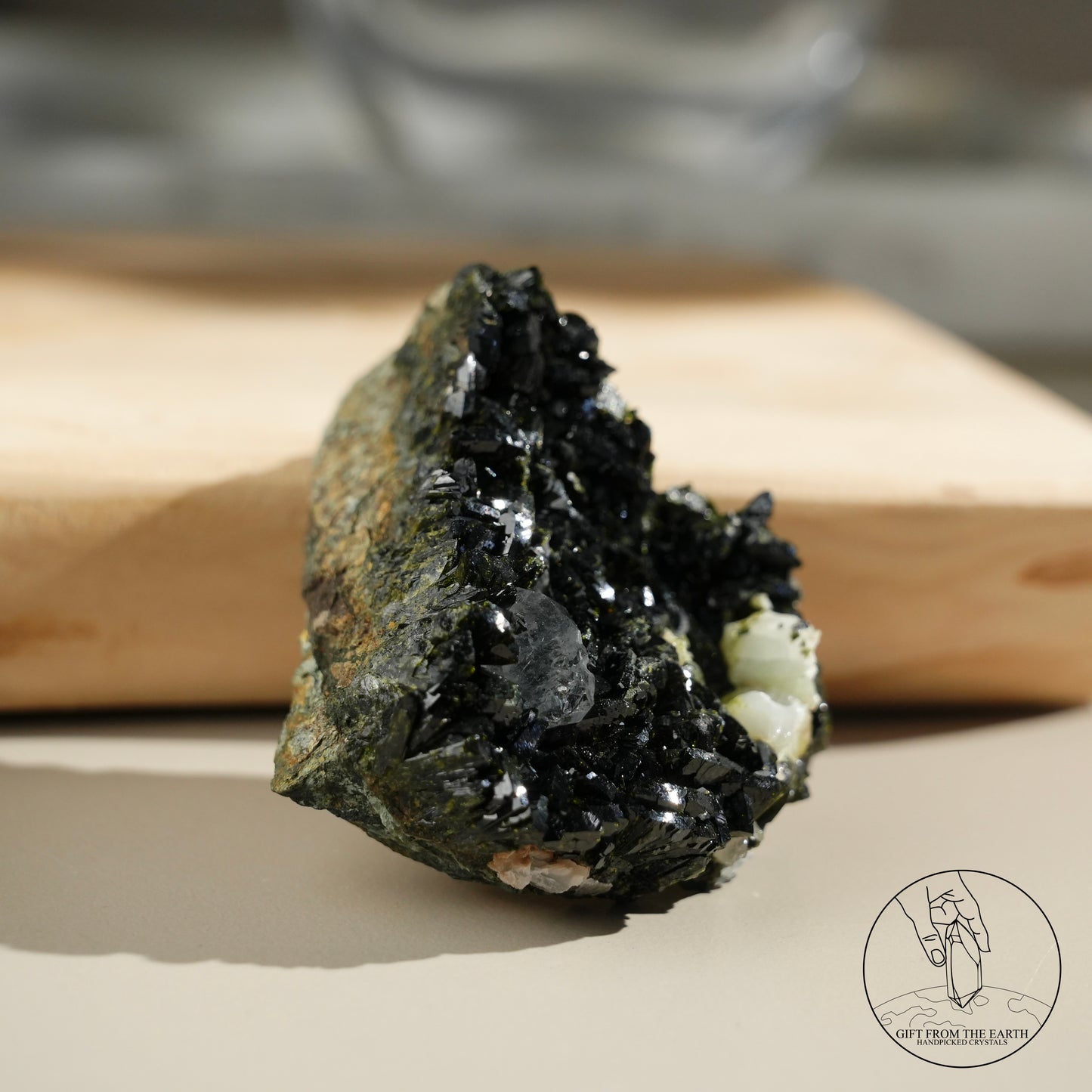 Turkish epidote in quartz