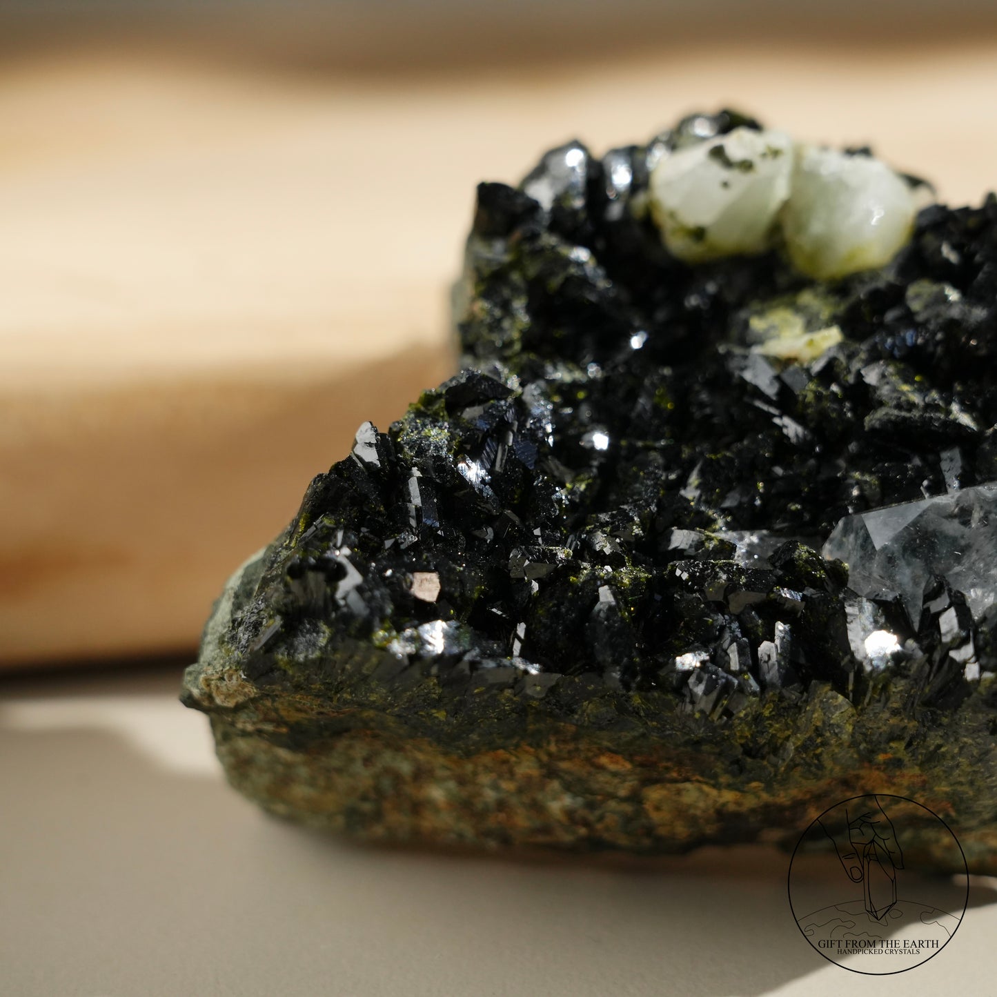 Turkish epidote in quartz
