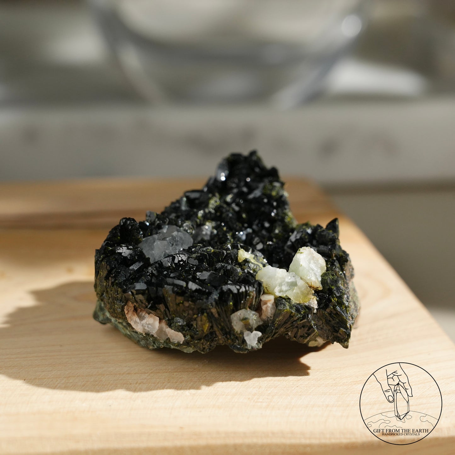 Turkish epidote in quartz