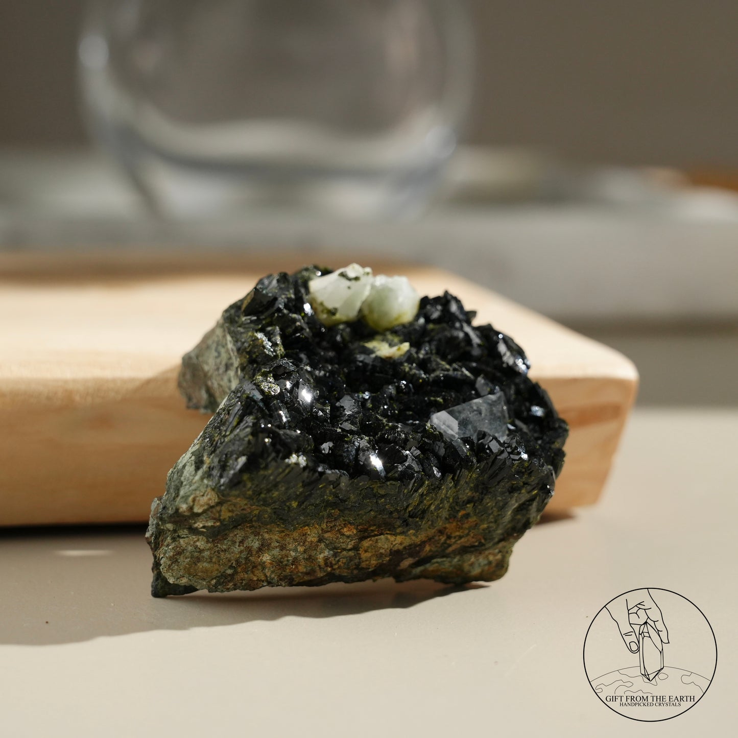 Turkish epidote in quartz