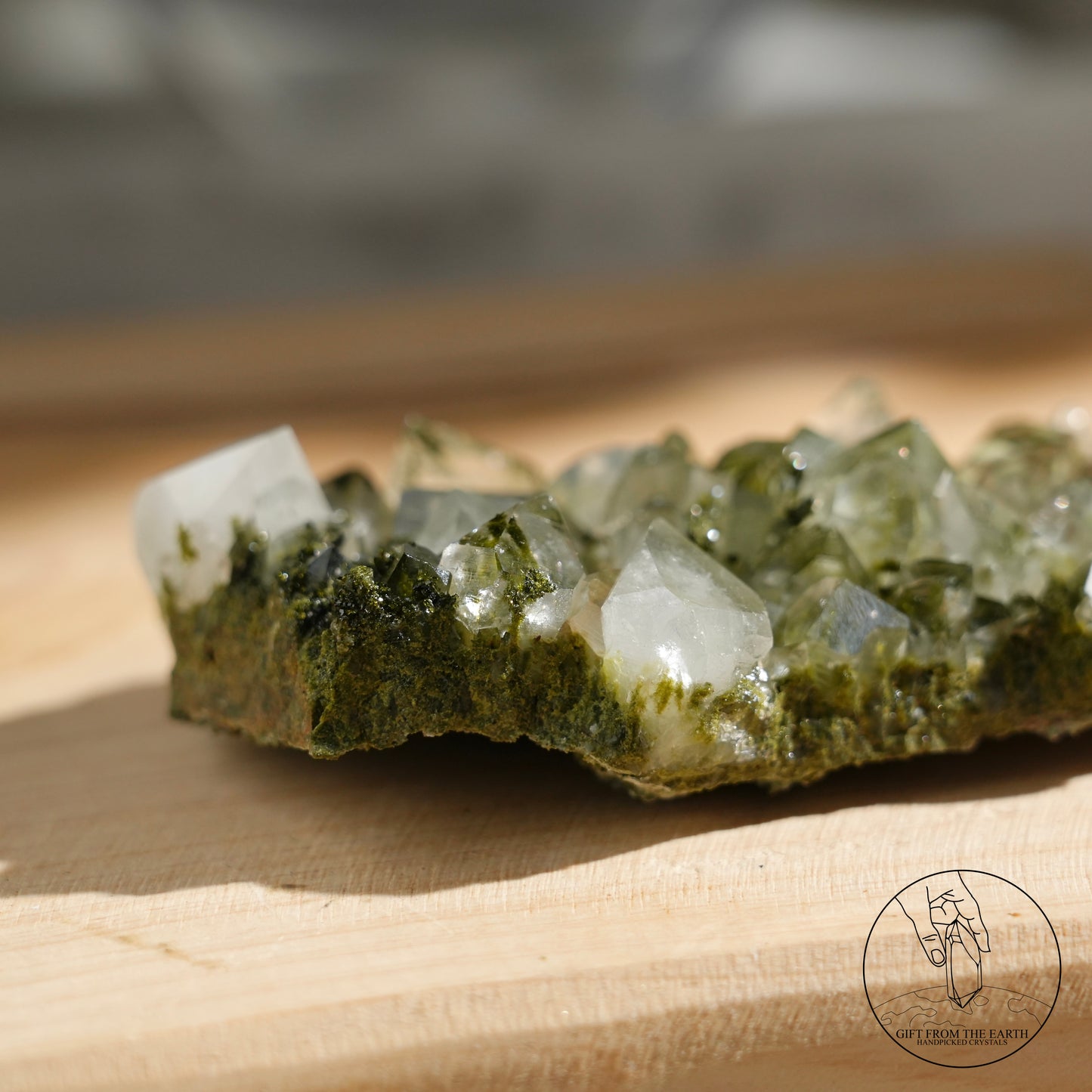 Turkish epidote in quartz