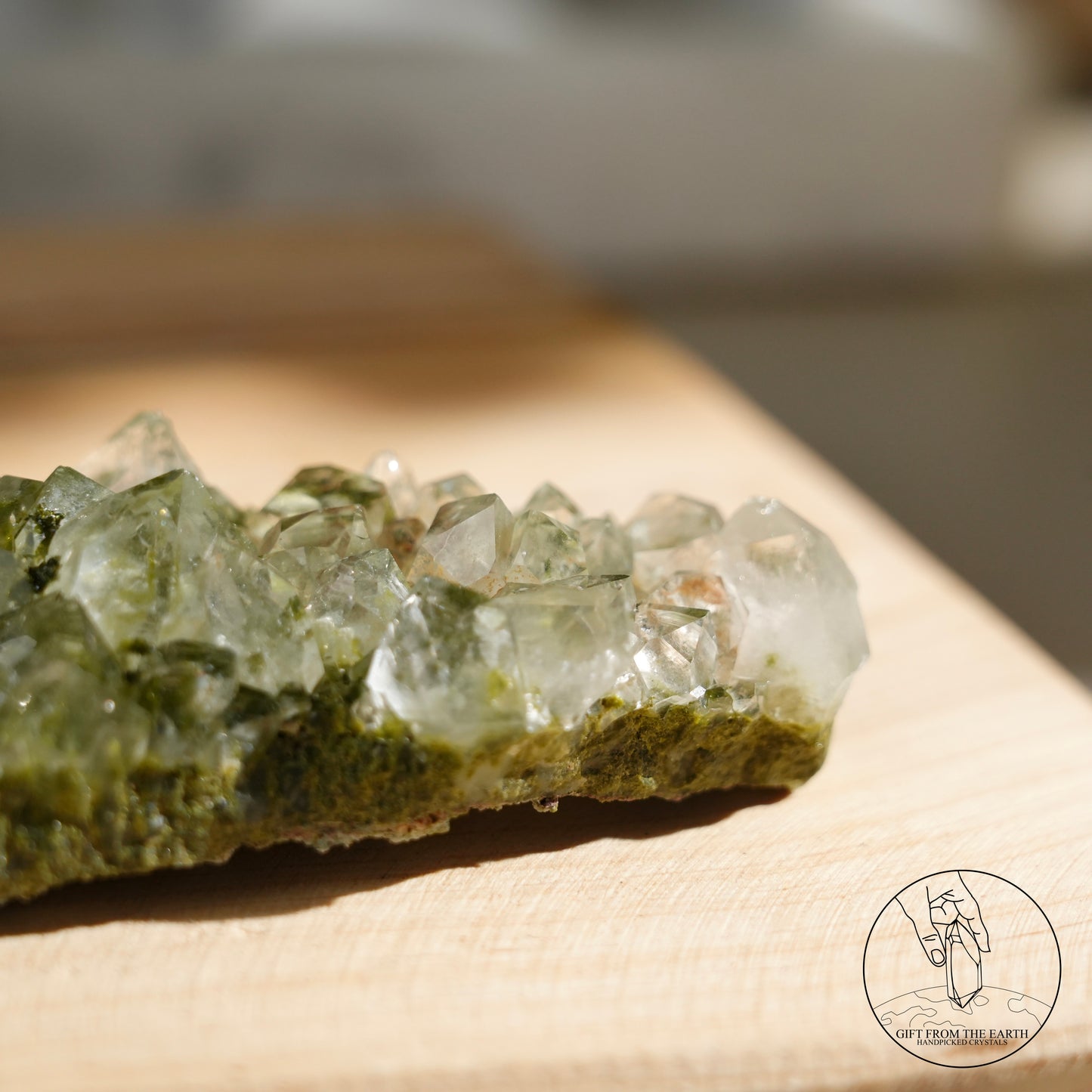 Turkish epidote in quartz